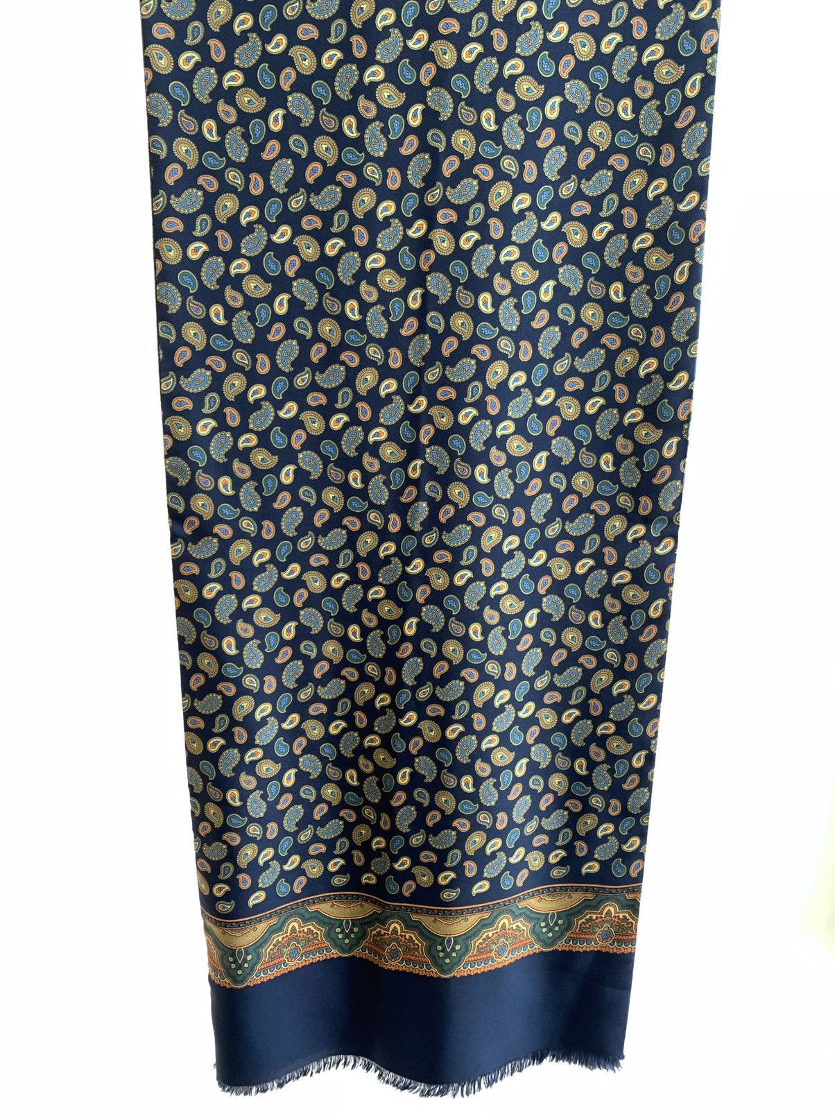 Other Hemley Reversible Silk Lambswool Paisley Print Scarf Wool Size ONE SIZE - 5 Thumbnail