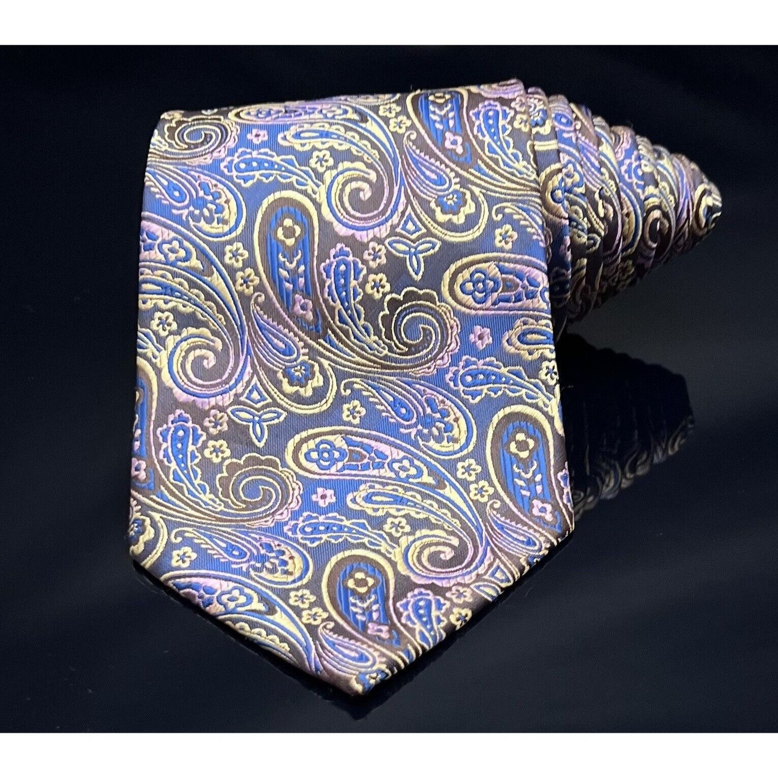 Brioni Brioni Tie Paisley Pattern Multi Color Luxury Shine Size ONE SIZE - 2 Thumbnail