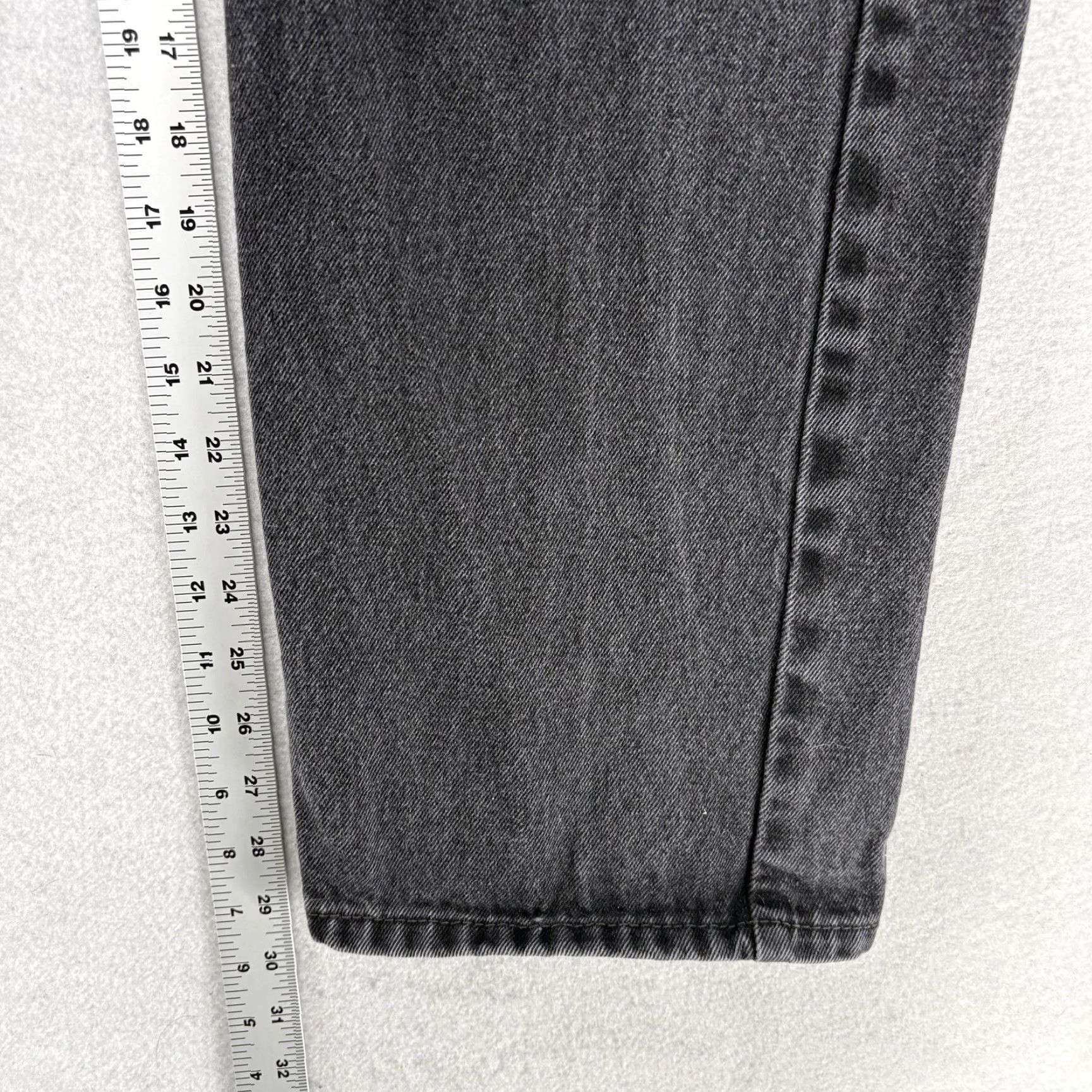 Levi's Levi's 505 Jeans Mens 40x30 Gray Dark Wash Regular Fit Straight Denim Casual Pant Shirt Size US 40 / EU 56 - 6 Thumbnail
