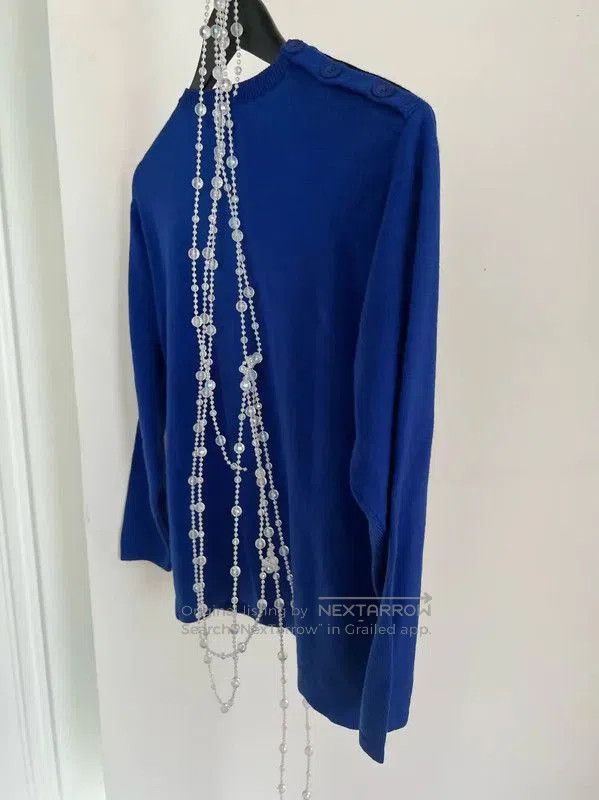 Dior Dior Blue Knit Sweater with Argyle Pattern . Size M / US 6-8 / IT 42-44 - 7 Thumbnail