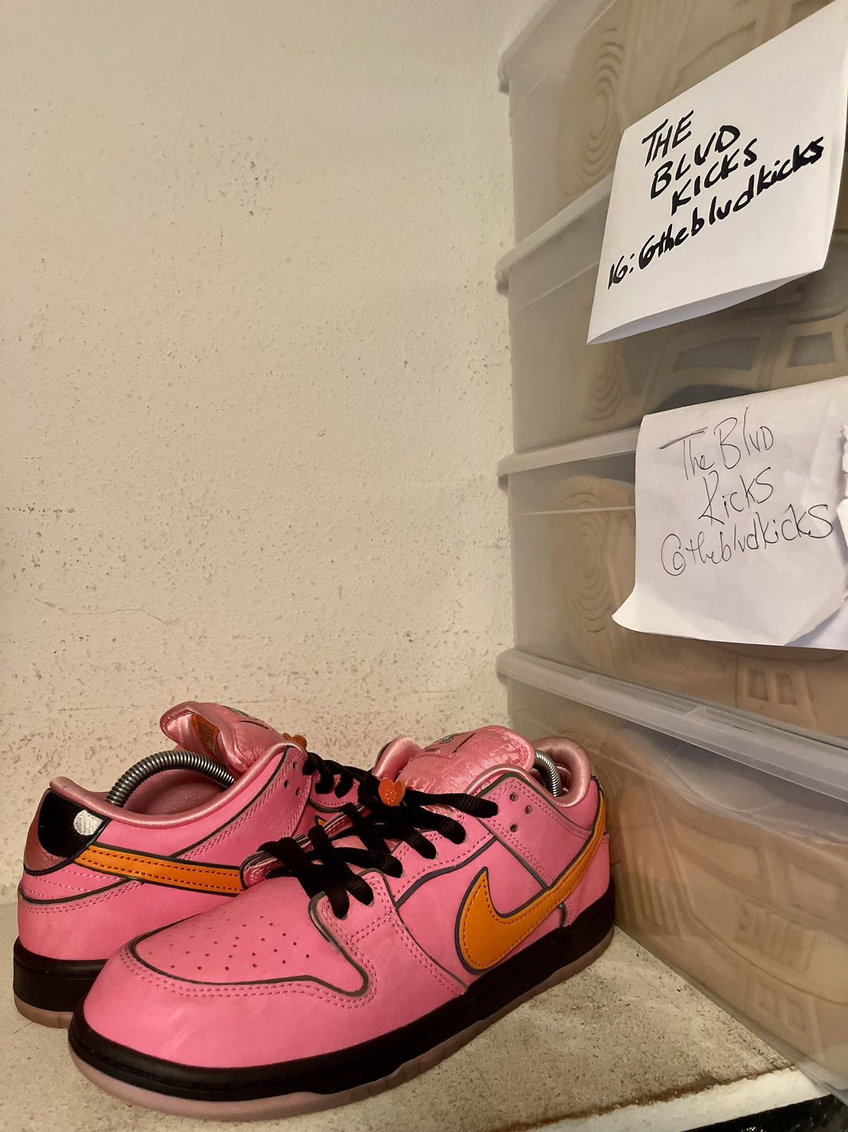 image of The Powerpuff Girls X Nike Sb Dunk Low Pro Qs Blossom Shoes in Pink, Men's (Size 8.5)