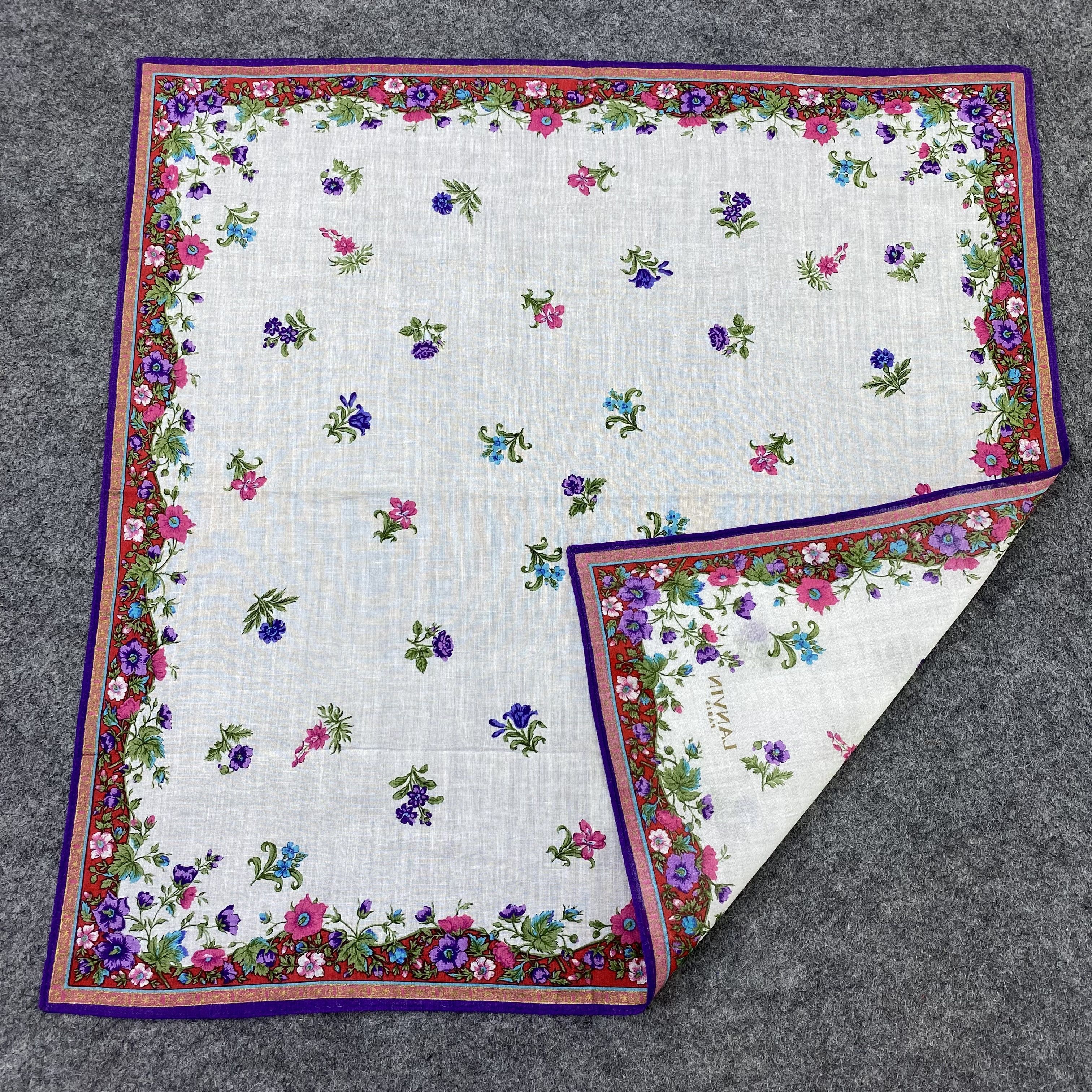 Lanvin Lanvin Handkerchief Neckerchief Bandana-B1690 Size ONE SIZE - 5 Thumbnail