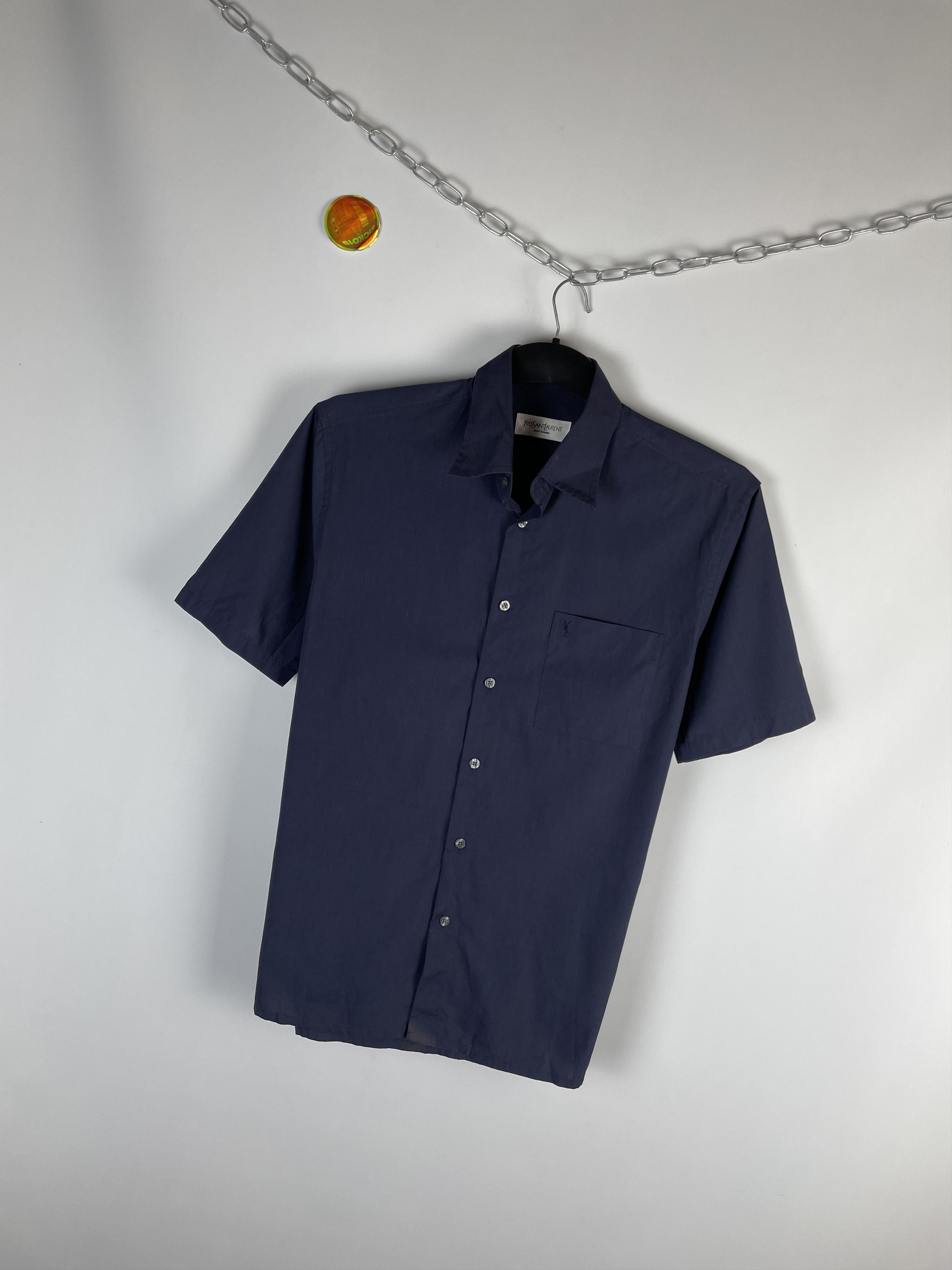 Vintage Vintage Yves Saint Laurent Ysl Pour Homme Shirt Size US M / EU 48-50 / 2 - 2 Thumbnail