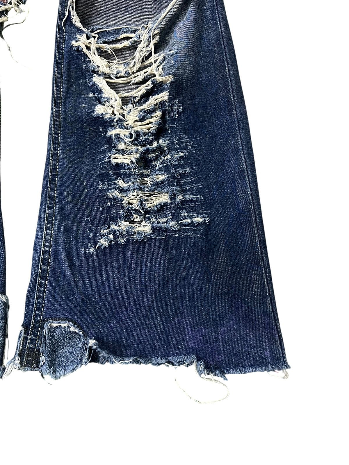 If Six Was Nine Flare Distressed Diesel Denim Gallery Sick Jean Size US 33 - 3 Thumbnail