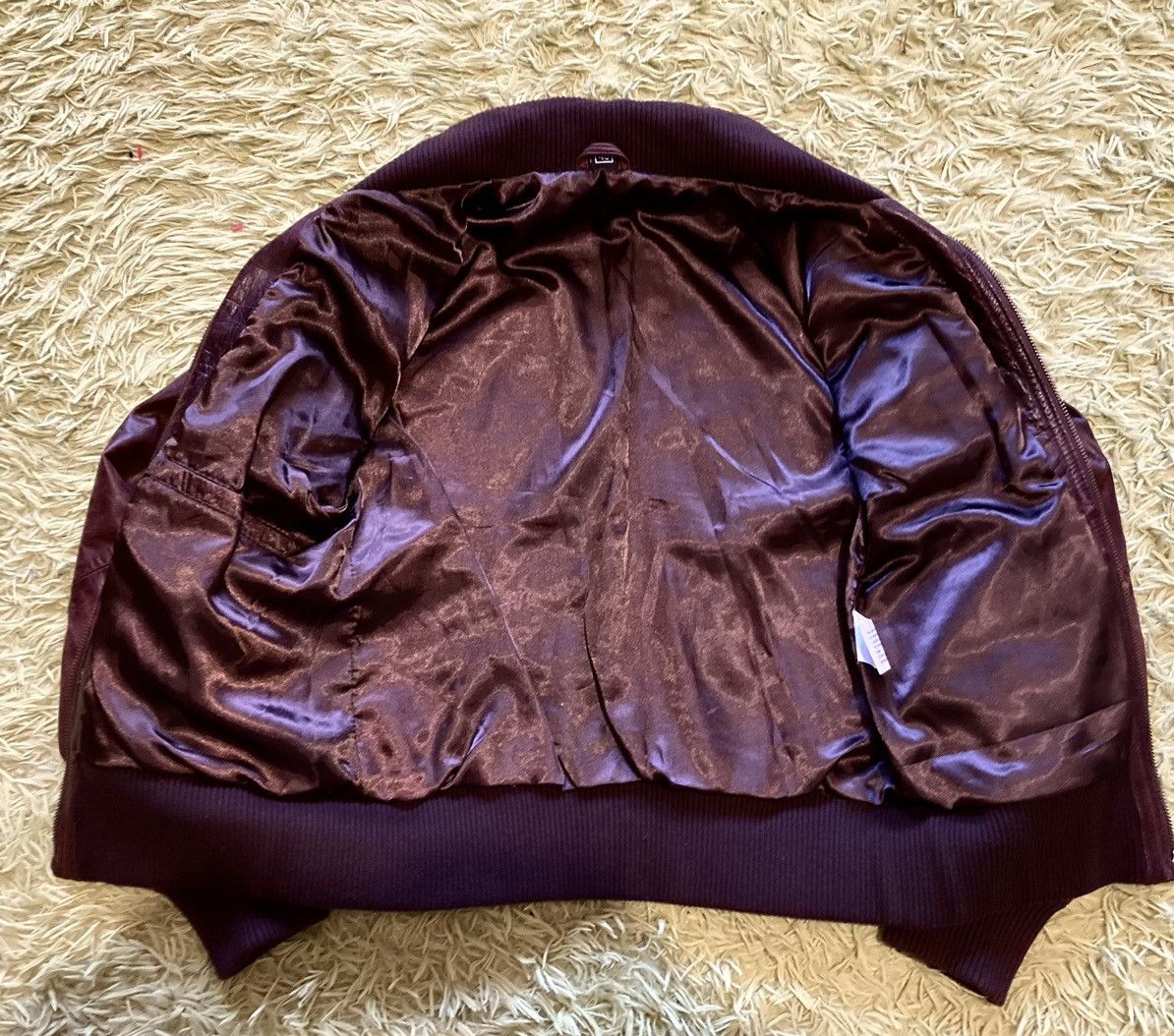 Vintage Brown Leather Bomber Jacket Size US S / EU 44-46 / 1 - 3 Thumbnail