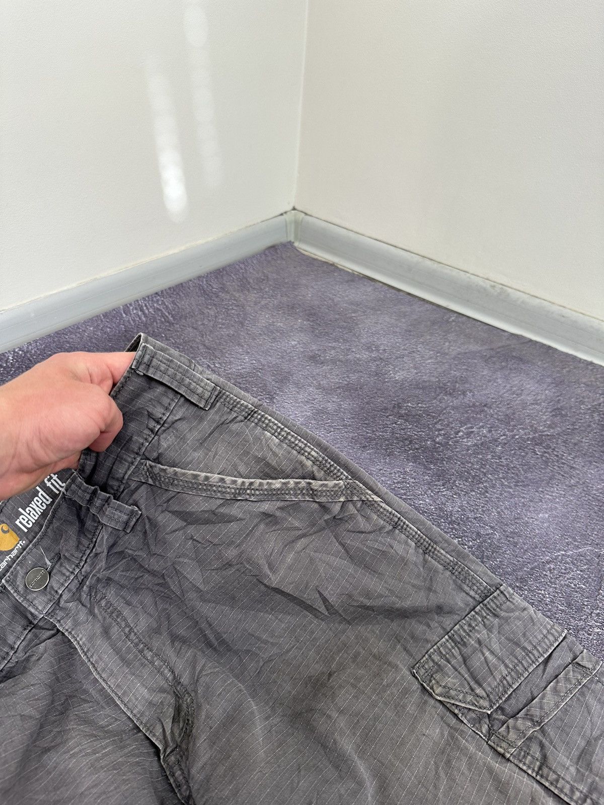 Carhartt Vintage Carhartt Cargo Hype USA Baggy Faded Opium Work Pants Size US 34 / EU 50 - 16 Thumbnail