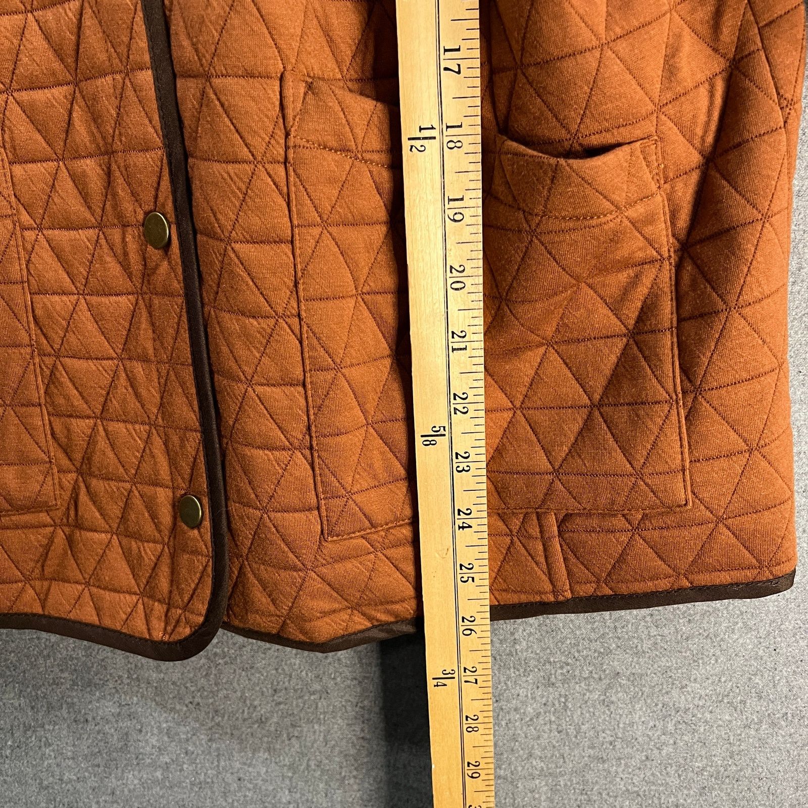 Other Susan Graver Weekend Quilted Knit Snap Front Mock Size M / US 6-8 / IT 42-44 - 6 Thumbnail