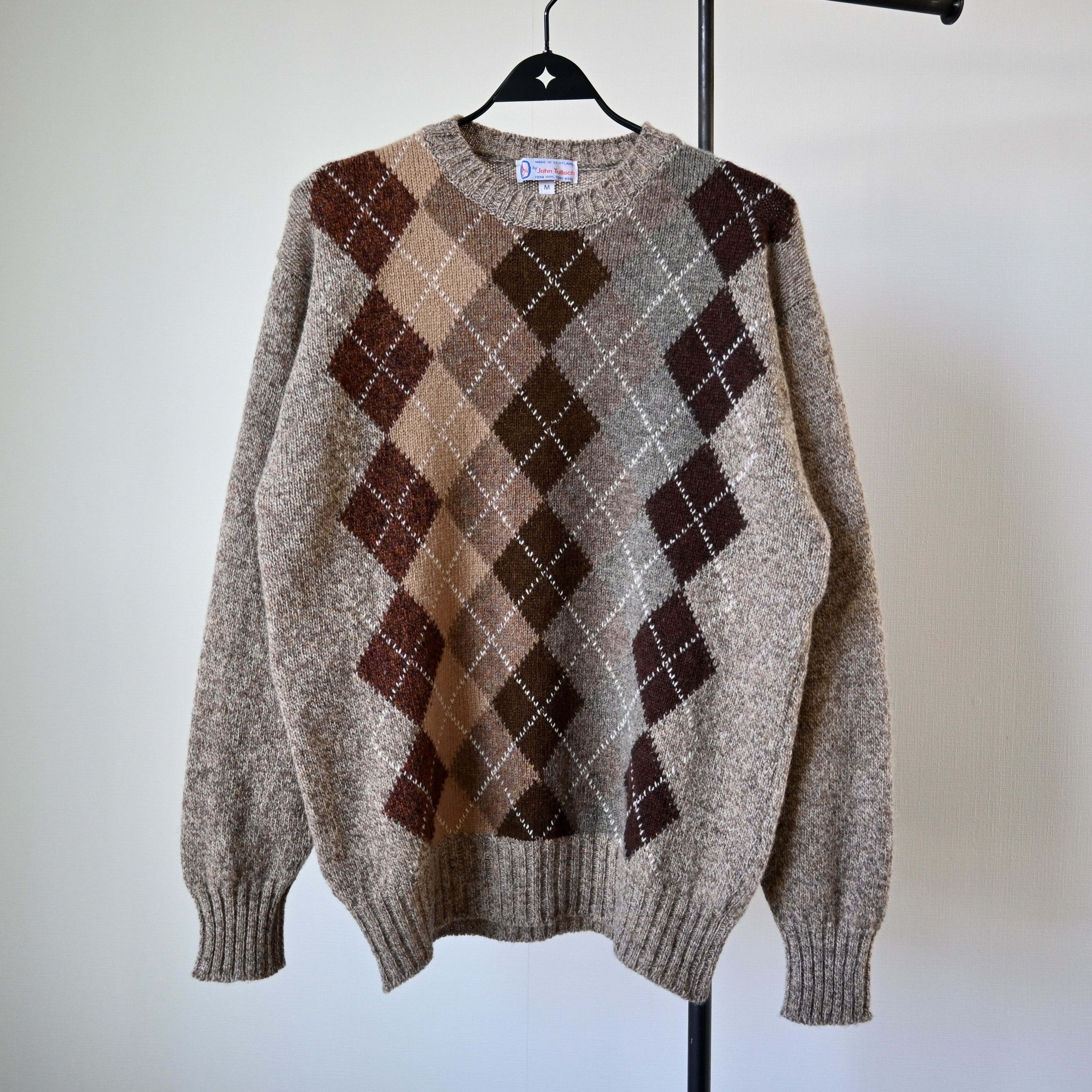 Other John Tulloch multi-argyle pure wool sweater made in Scotland Size US M / EU 48-50 / 2 - 1 Thumbnail
