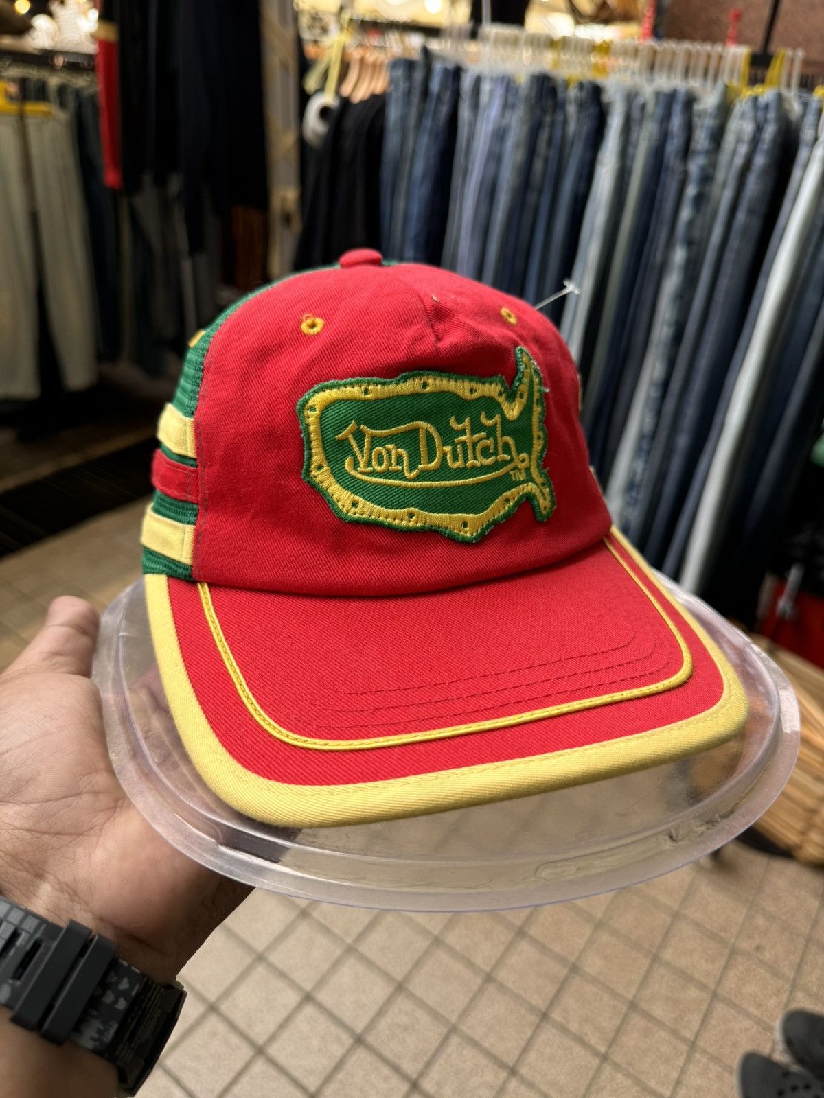 Von Dutch Von Dutch Trucker Hip Hop 3 Stripe Cap Size ONE SIZE - 1 Thumbnail