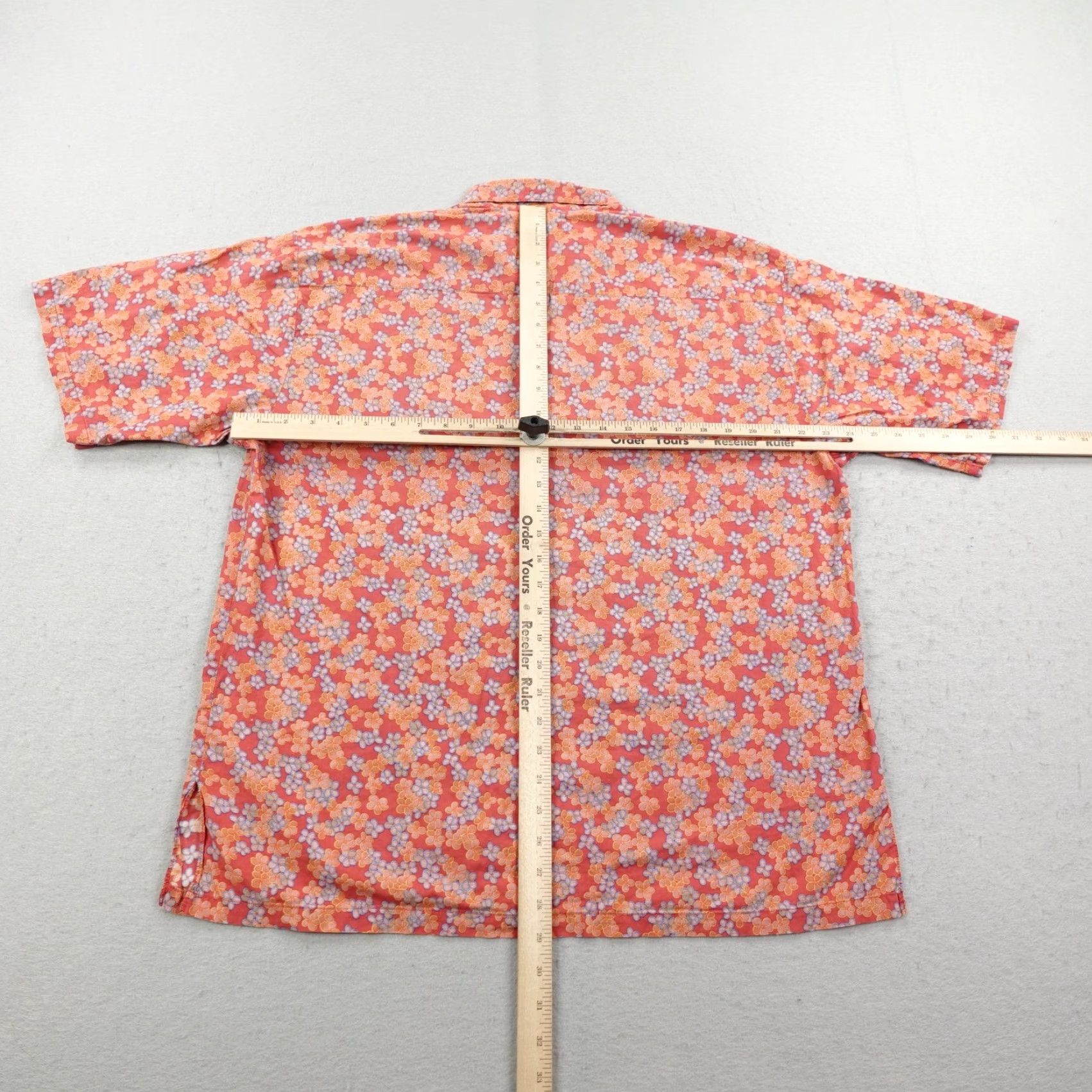Tori Richard VINTAGE Tori Richard Hawaiian Shirt Men’s Large Orange Blue Floral Button-Up Camp Size US L / EU 52-54 / 3 - 5 Thumbnail