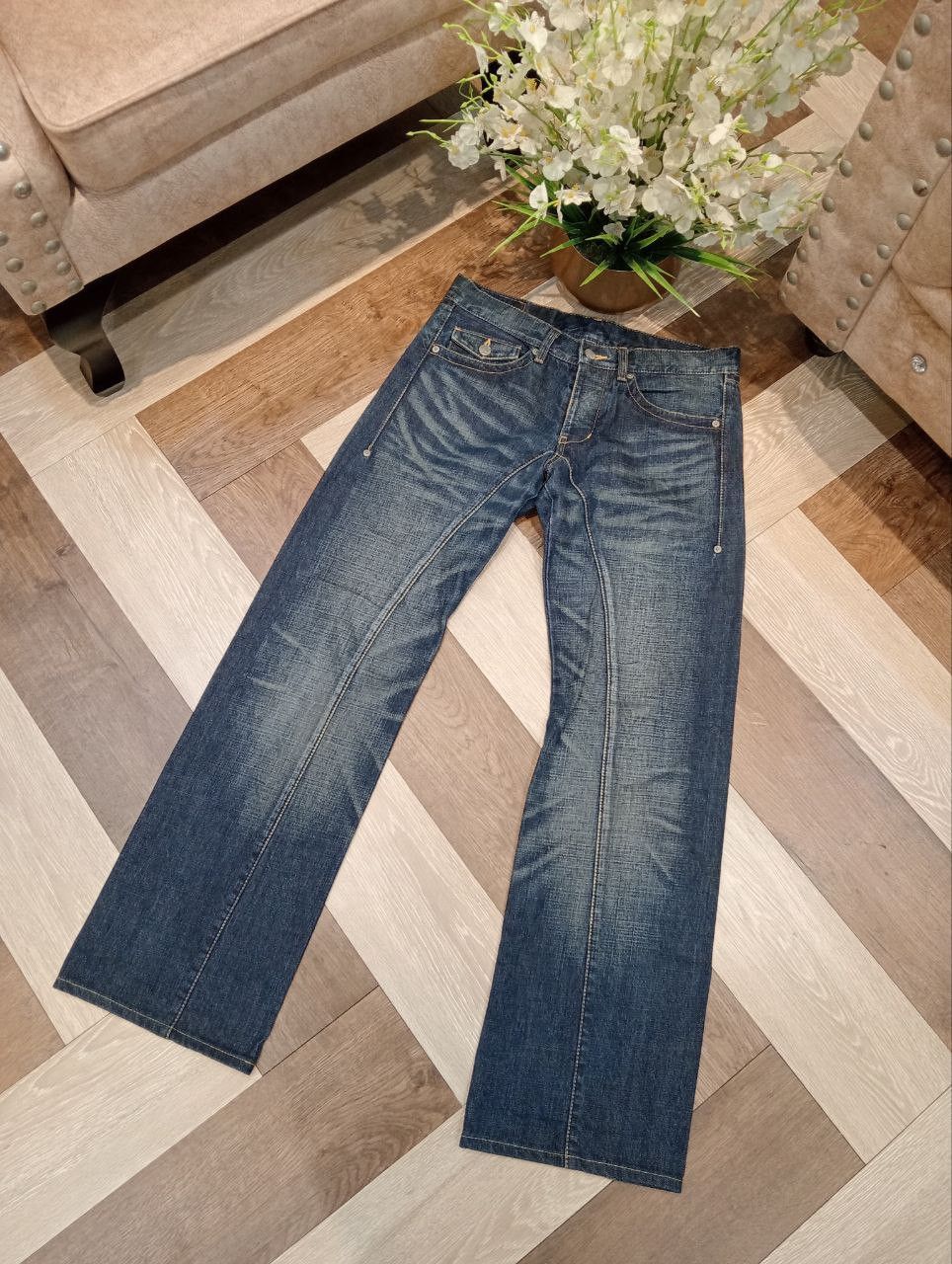 Takeo Kikuchi TAKEO KIKUCHI JAPAN WIDE LEG BLUE DENIM JEANS - SIZE 2 Size US 32 / EU 48 - 2 Thumbnail