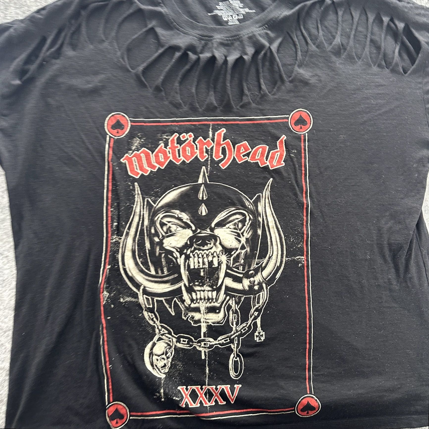 Vintage VINTAGE Motorhead Shirt Womens 3 Cutout Distressed XXXV Band Tee Rock Metal Concert Tour Size XXL / US 16-18 / IT 52-54 - 3 Thumbnail