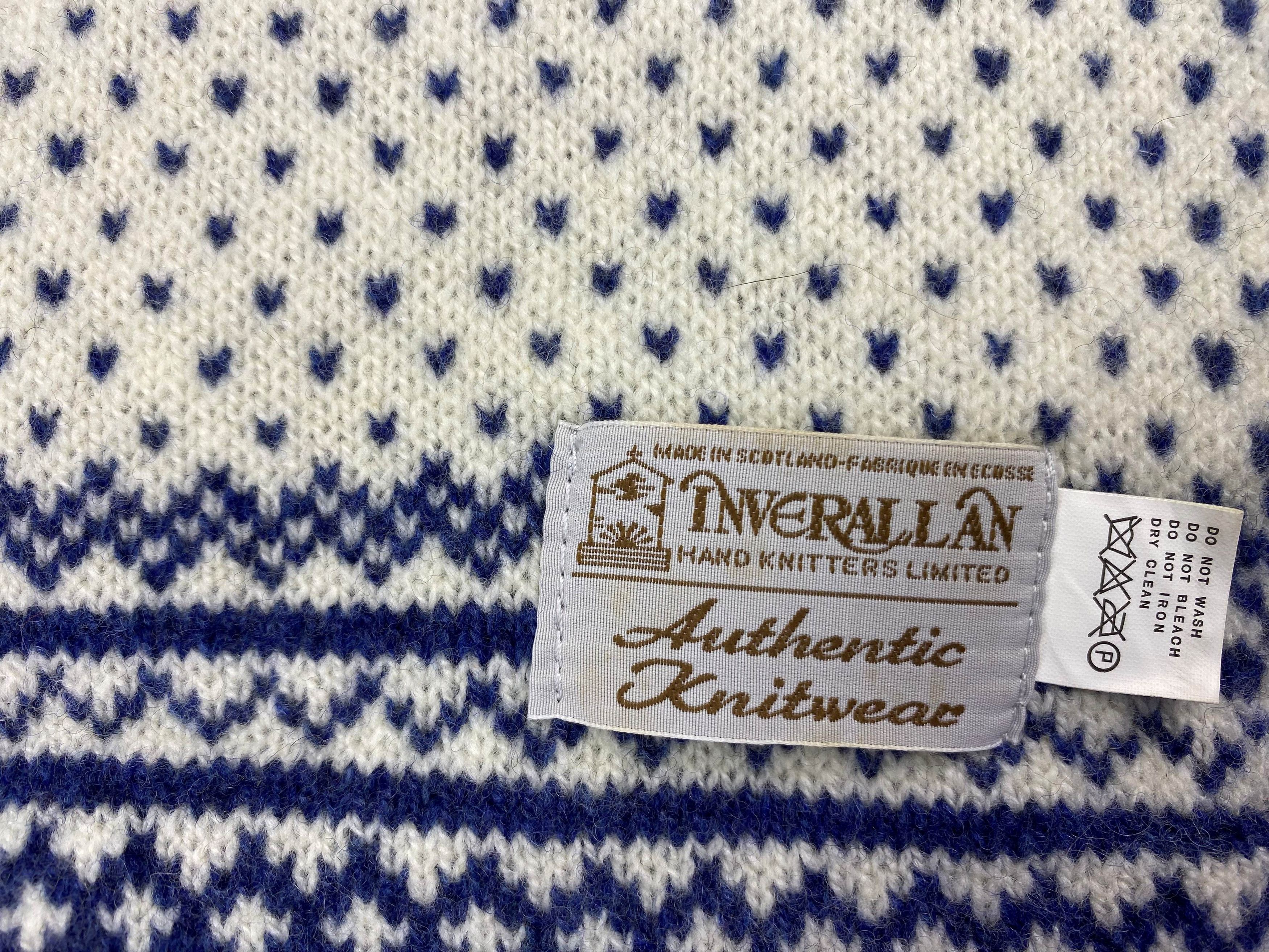Inverallan Vintage Inverallan HandKnit Wool Scarf Striped 90s Scottish Size ONE SIZE - 13 Thumbnail