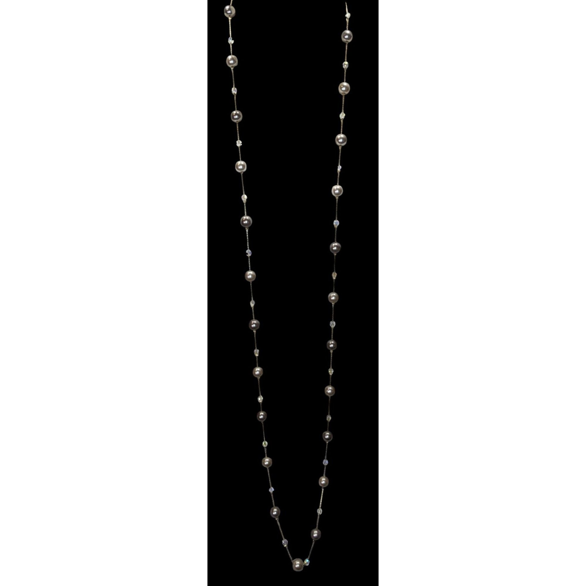 Other Lia Sophia Caramelo Long Necklace With Faux Pearls And Iride Size ONE SIZE - 5 Thumbnail