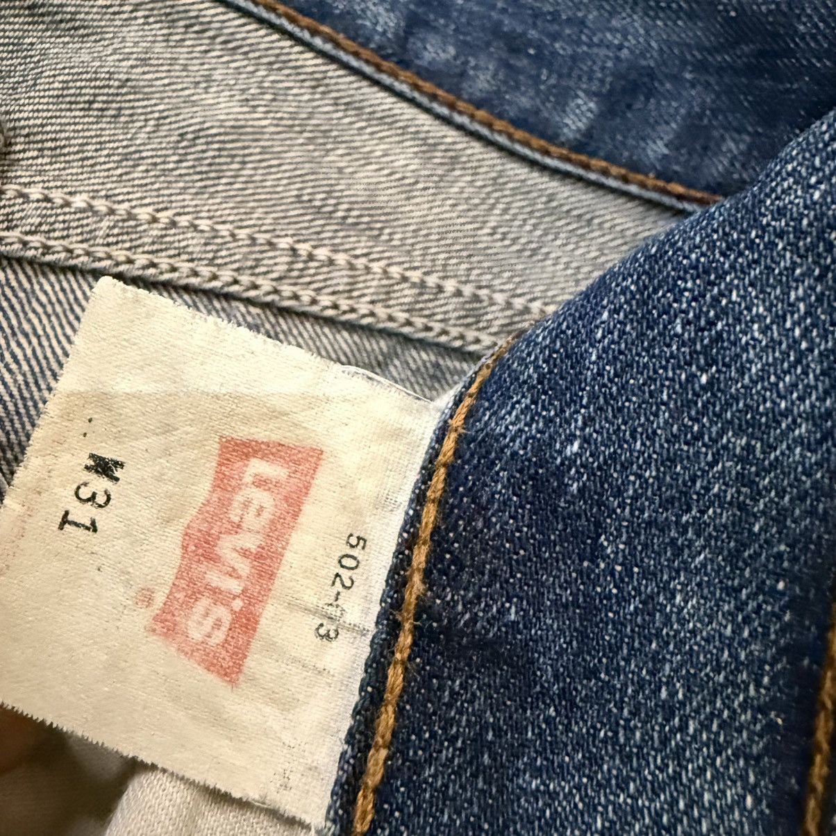 Levi's Vintage Clothing Vintage Levis 502-03 Rusty Dirty Aging Distressed Denim Size US 31 - 17 Thumbnail