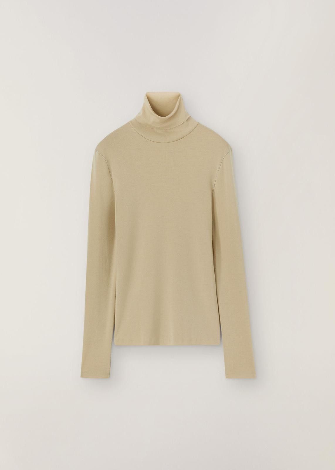 Loro Piana o1srvl11e1024 Cocooning Long Sleeve T-Shirt in Beige Size XL / US 12-14 / IT 48-50 - 1 Thumbnail