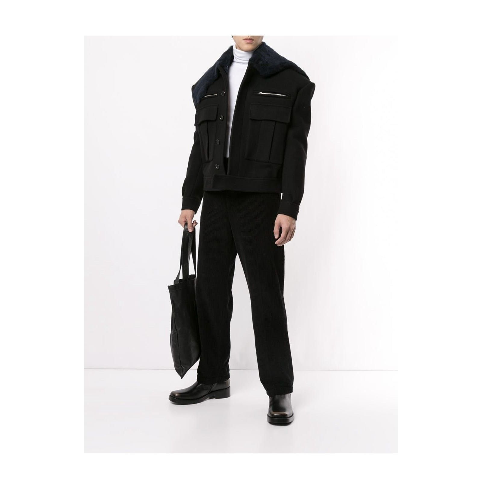 Raf Simons Raf Simons Lamb Fur Collar Jacket Size US M / EU 48-50 / 2 - 3 Thumbnail