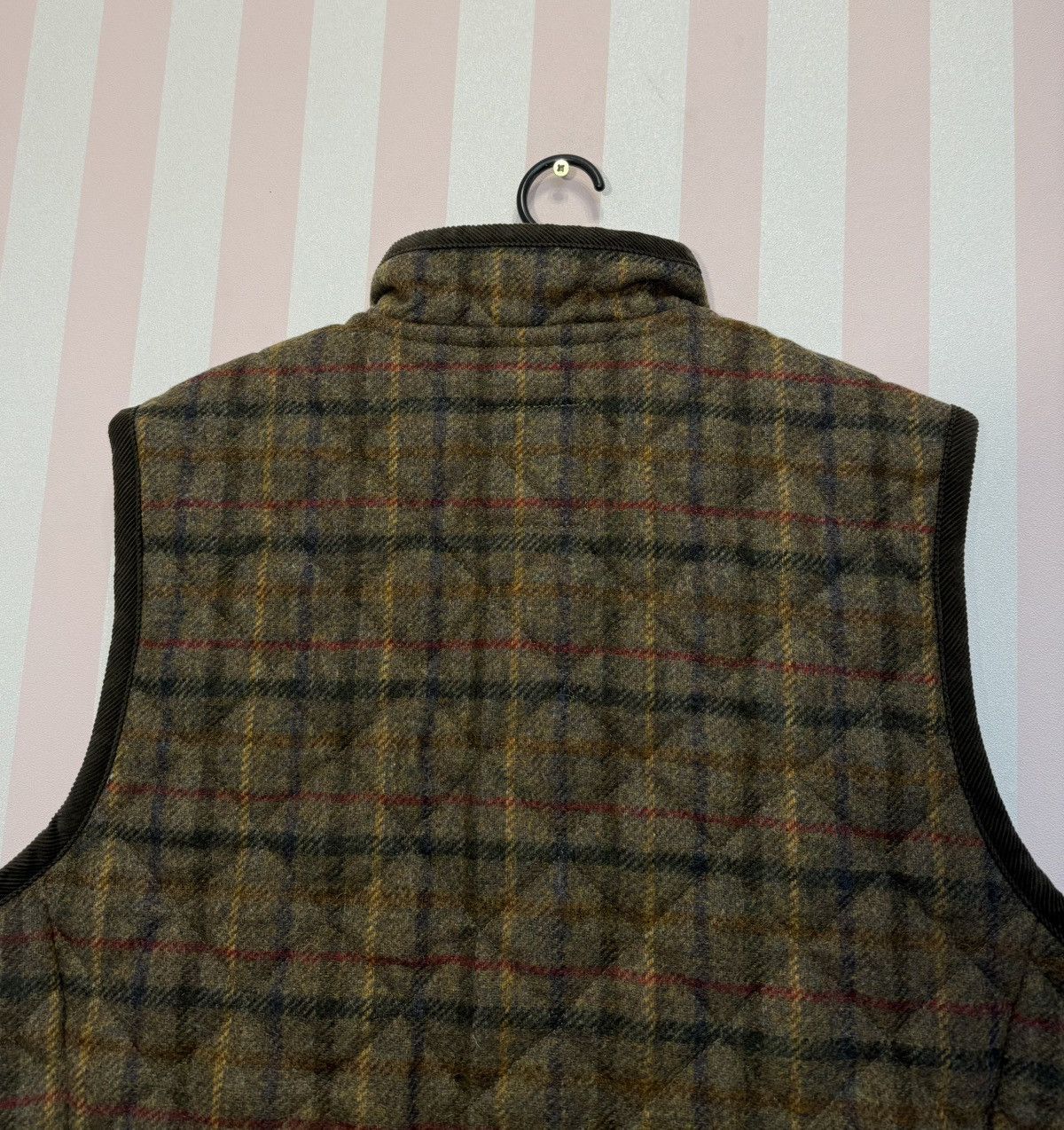 Lavenham LAVENHAM x HOUSES THORNHAM Shetland Wool Tweed Quilted Gilet Size US XXL / EU 58 / 5 - 4 Thumbnail