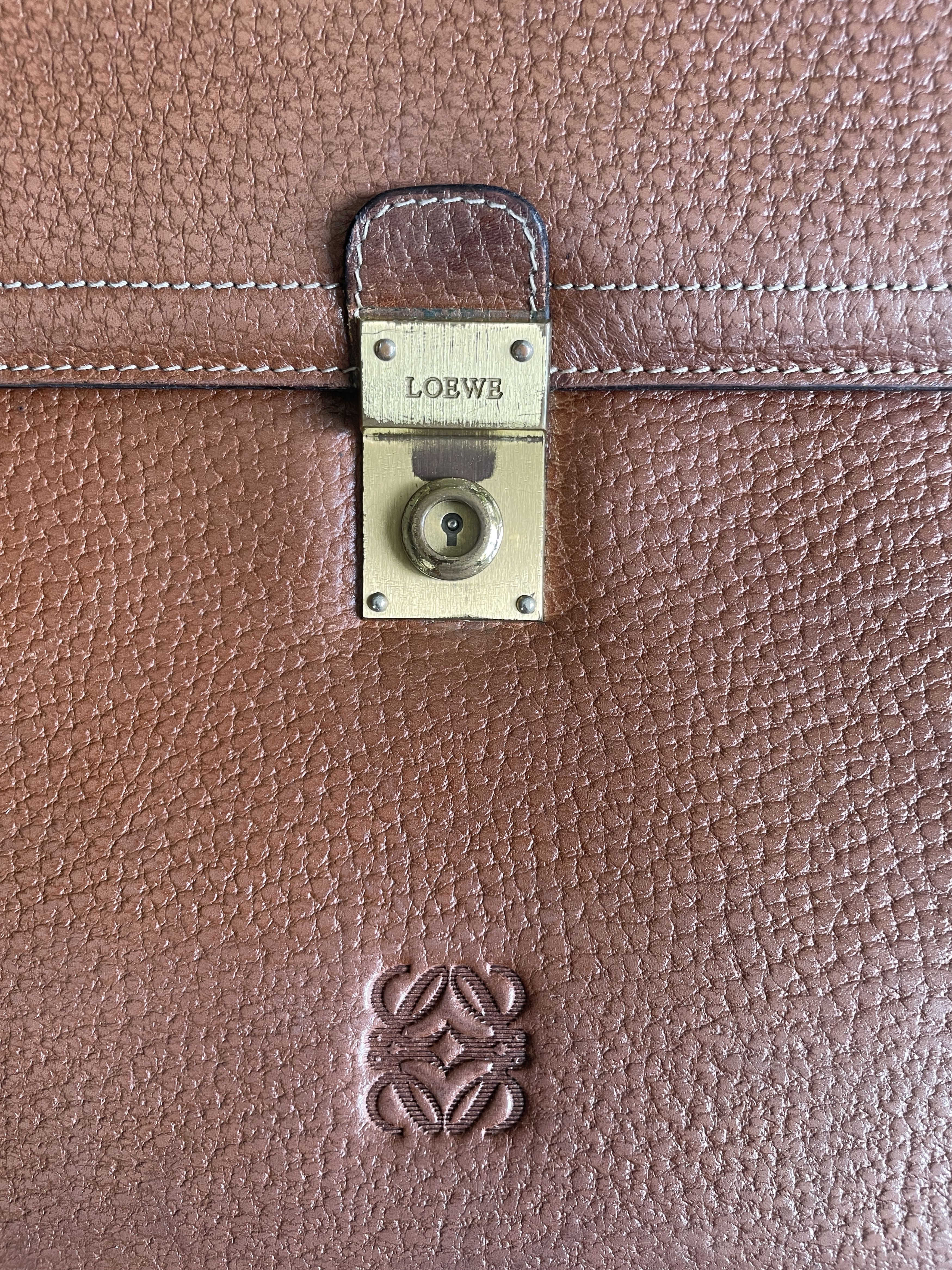 Loewe Loewe Leather Vintage Briefcase 1846 Size ONE SIZE - 3 Thumbnail