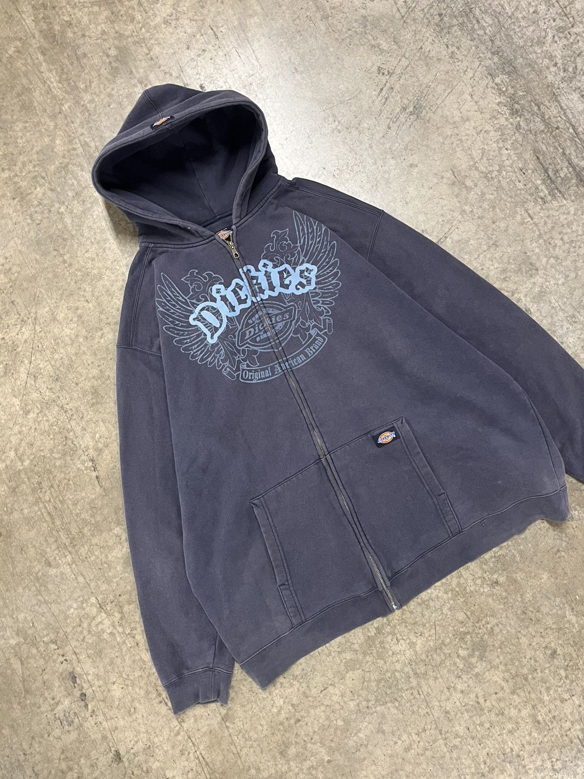 Dickies Y2k zip up dickies hoodie streetwear hype rare grunge skater Size US XXL / EU 58 / 5 - 3 Thumbnail