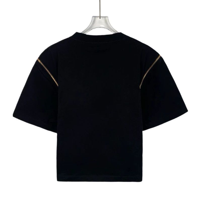 Louis Vuitton Louis Vuitton 23 black presbyopic zip paneled crew neck sh Size M / US 6-8 / IT 42-44 - 2 Thumbnail