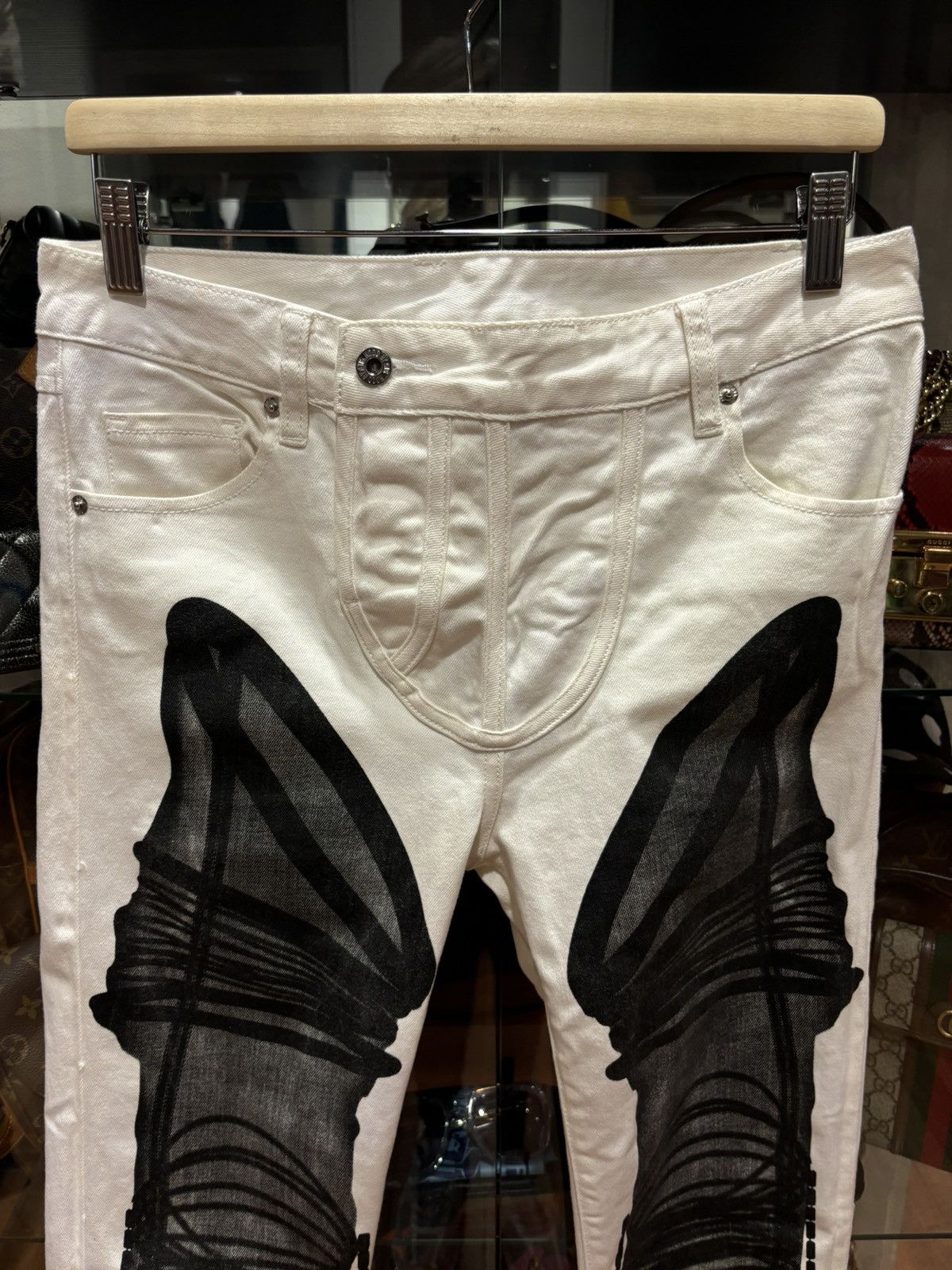 Hood By Air HBA astronaut leg denim jeans white Size US 30 / EU 46 - 3 Thumbnail