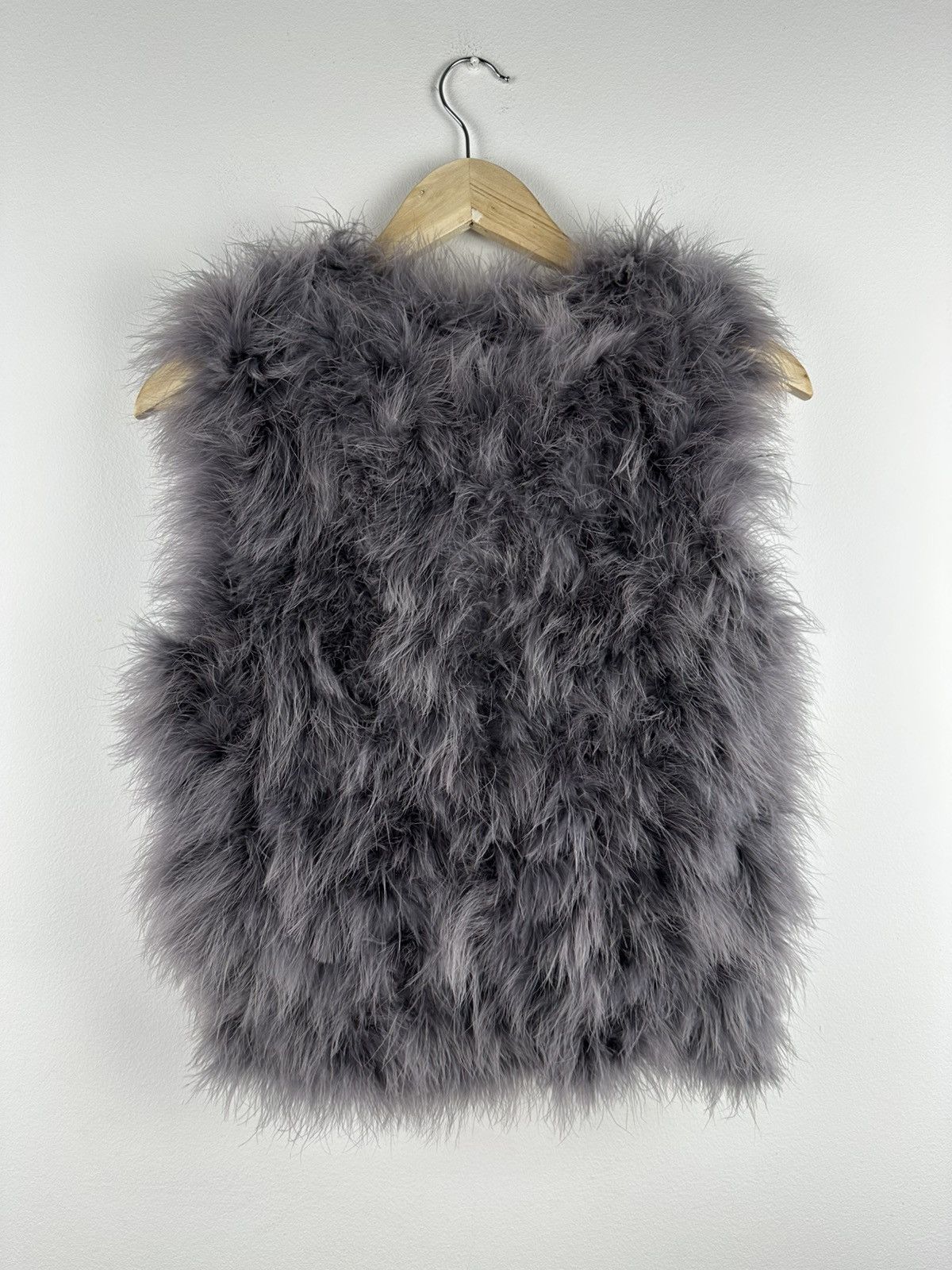 Vintage Vavite Vest made of Ostrich feathers very rare Size S / US 4 / IT 40 - 2 Thumbnail