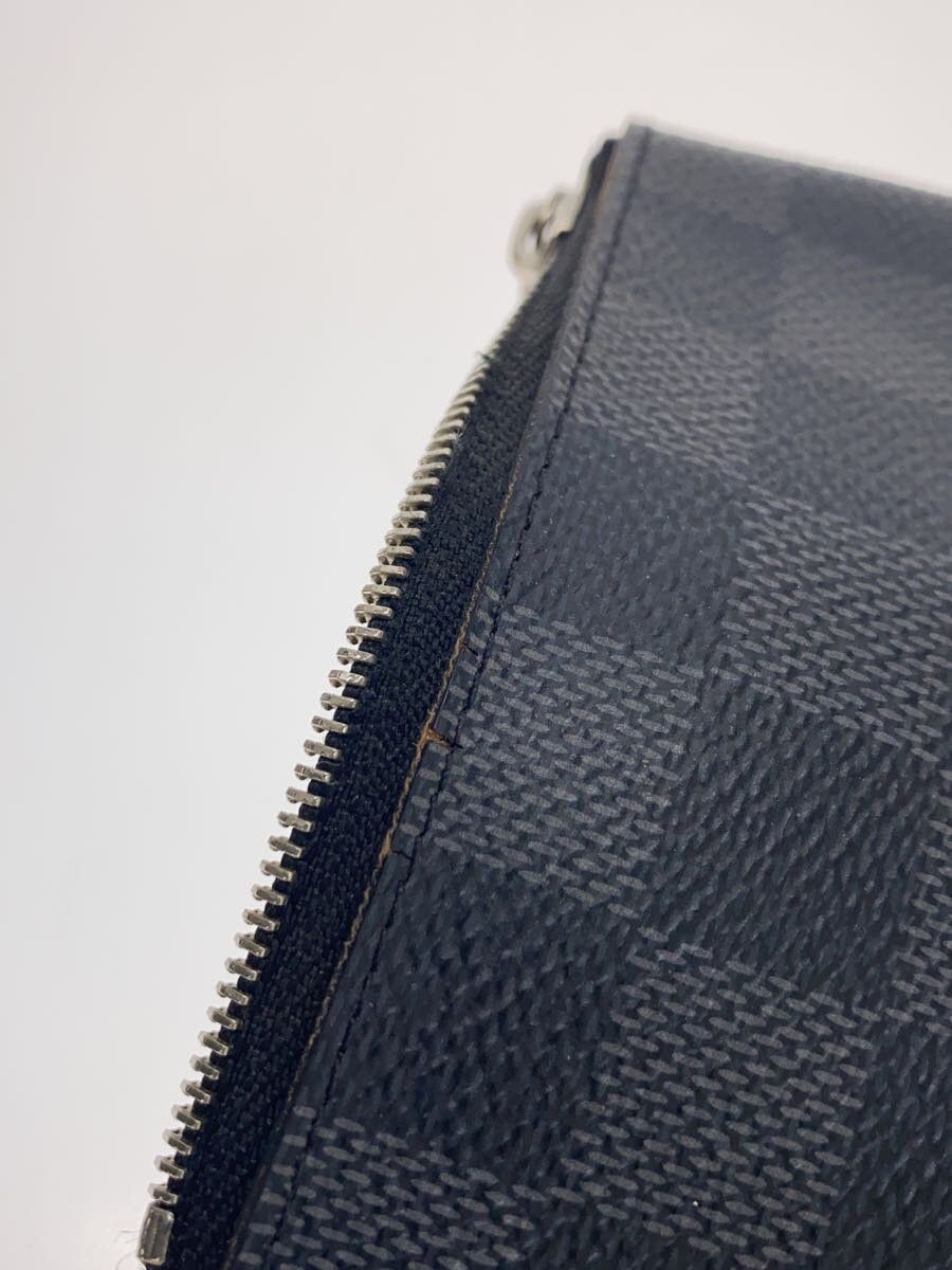 Louis Vuitton Louis Vuitton Damier Graphite Pochette Clé Grey Size ONE SIZE - 6 Thumbnail