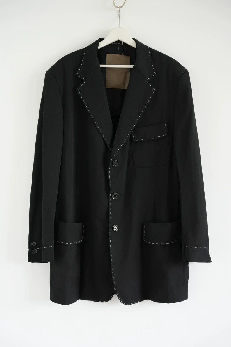Yohji Yamamoto Yohji Yamamoto size 3 Hand-sewn open-line in 2003 blazer 2 Size 38S - 1 Thumbnail