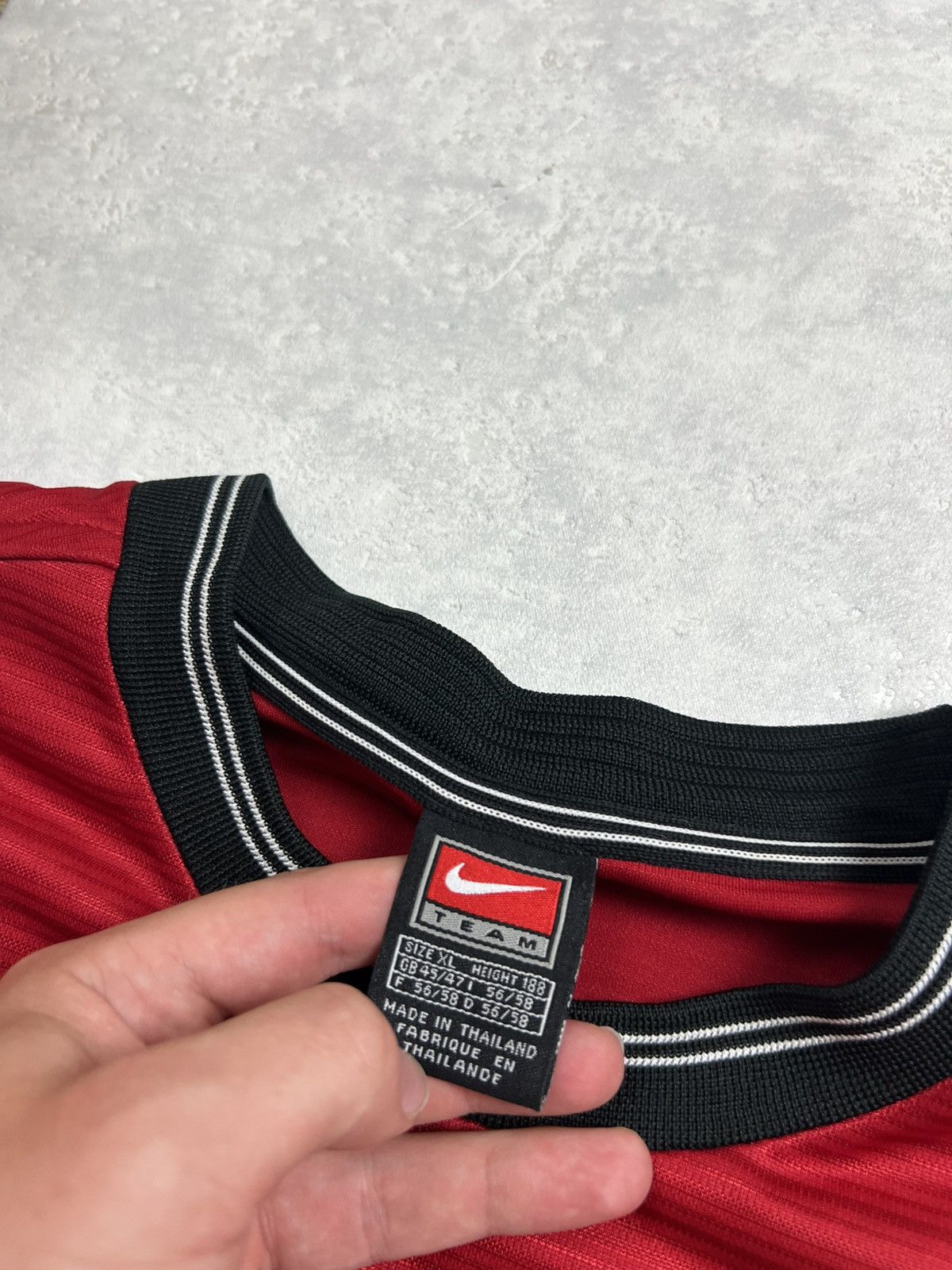 Nike 90s Nike Swoosh Vintage Y2K Soccer Longsleeve Retro Polo Tee Size US XL / EU 56 / 4 - 6 Thumbnail