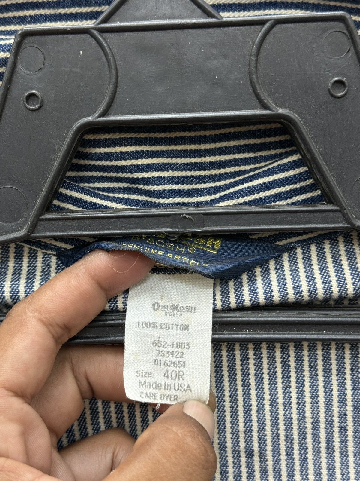 Oshkosh 💥🔥💥ARCHIVE VTG 70’s OSHKOSH HICKORY BLUE CHORE JACKET Size US M / EU 48-50 / 2 - 5 Thumbnail