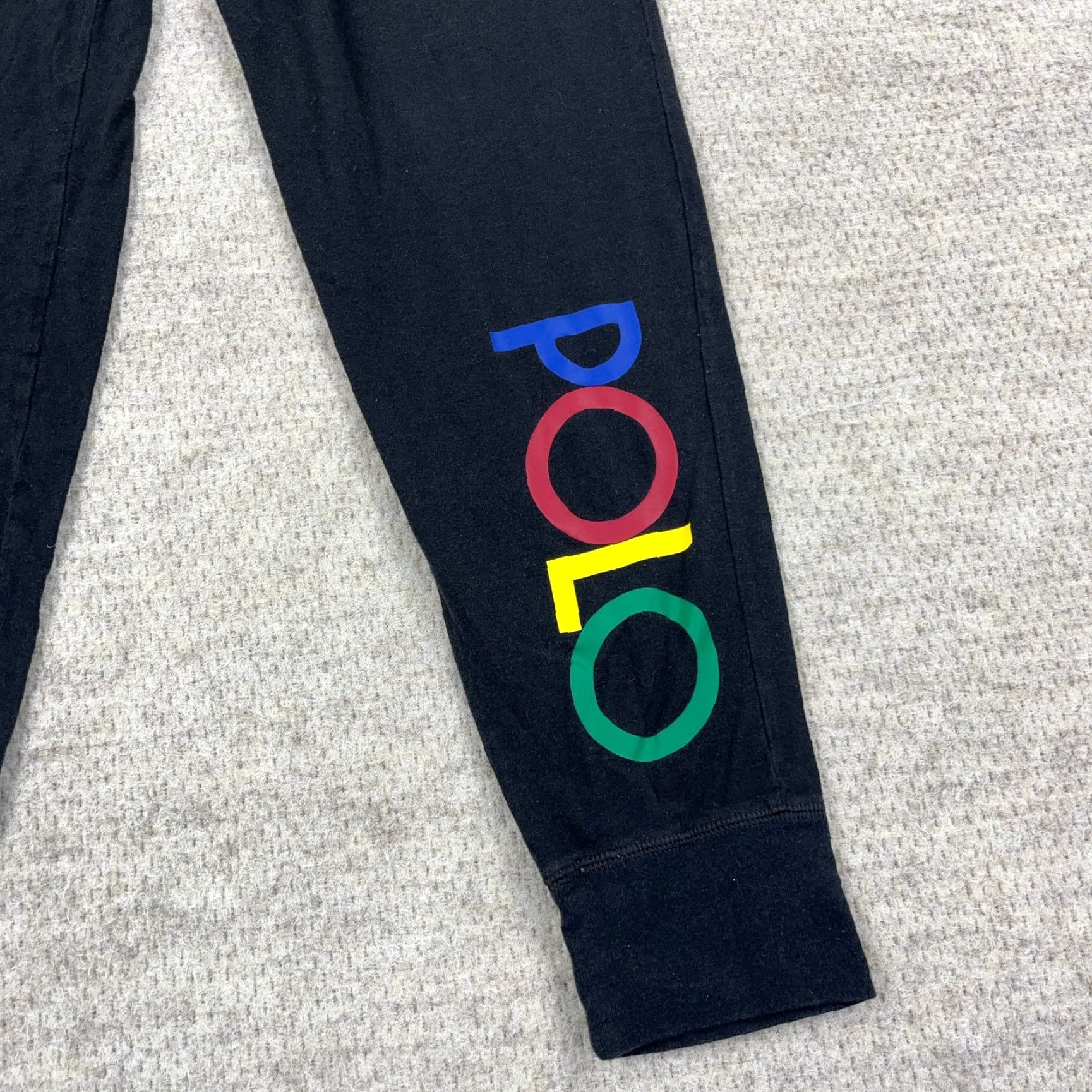 Polo Ralph Lauren Polo Ralph Lauren Mens Medium Sleep Jogger Leggings Tapered Logo Adult Black 100% Cotton Spandex Jersey Pajama Pants Loungewear Size US M / EU 48-50 / 2 - 3 Thumbnail
