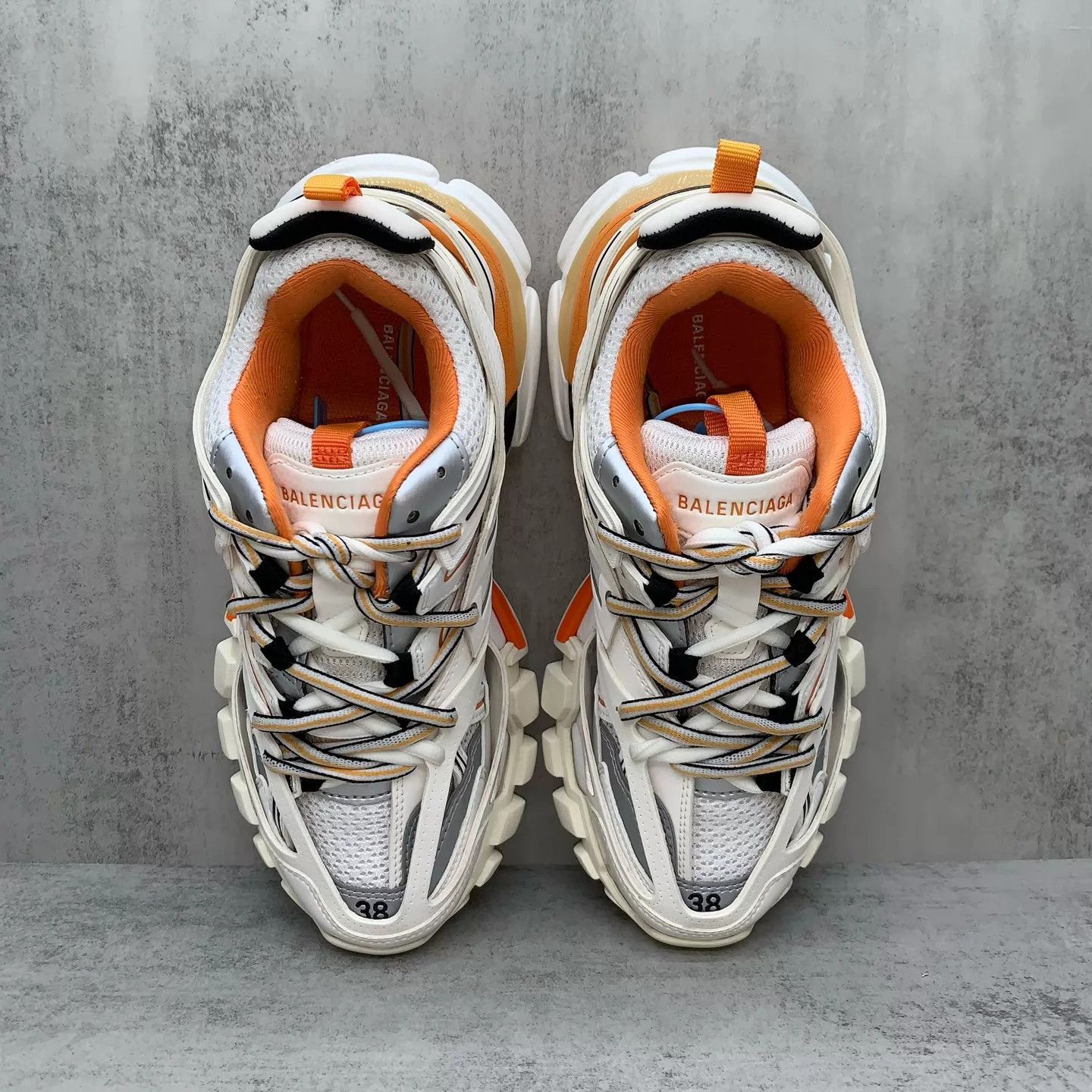 Balenciaga Balenciaga Track white orange 38 98 new box&accs Size US 7.5 / IT 37.5 - 6 Thumbnail