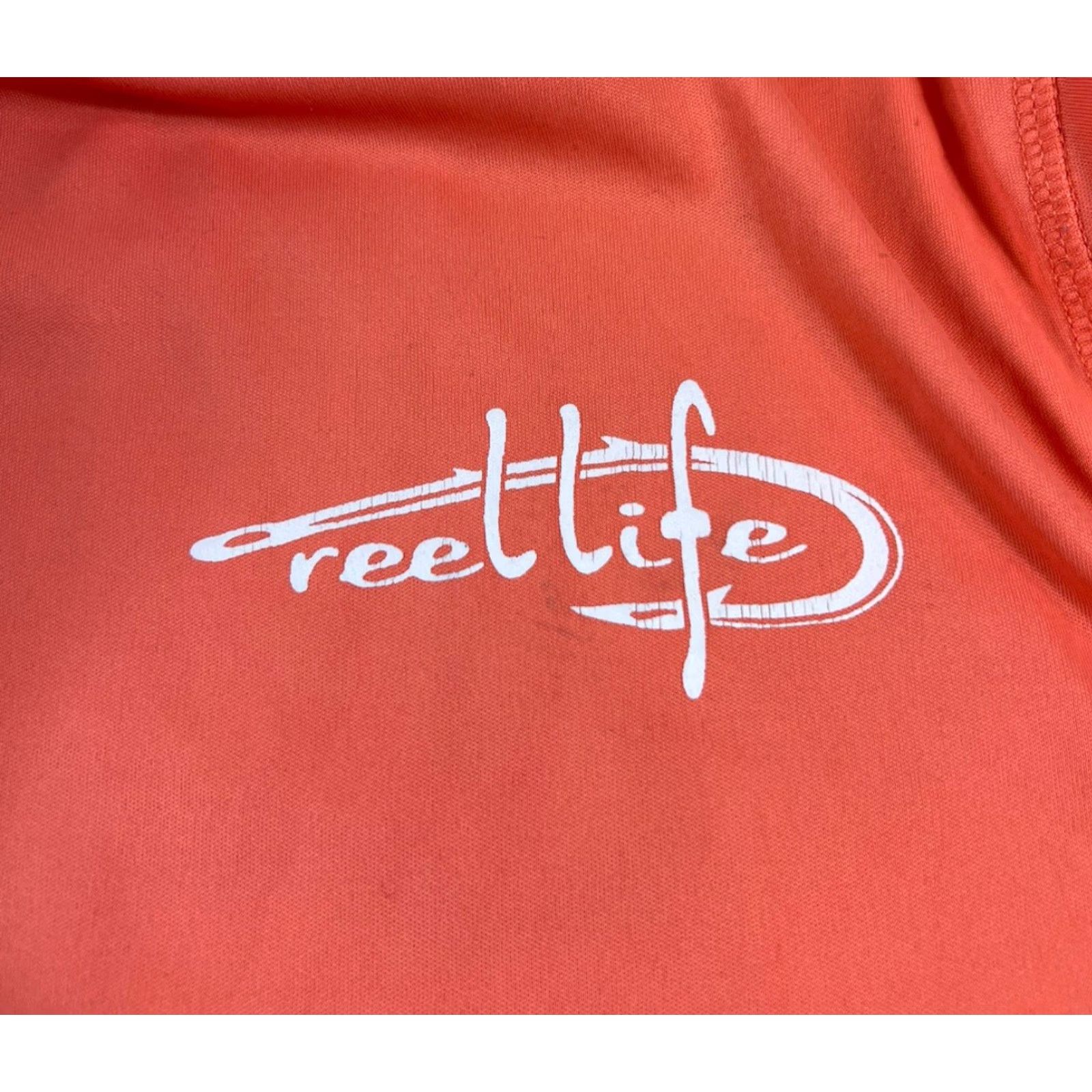 Alife Reel Life Fishing Orange Long Sleeve Polyester Shirt Size M Size US M / EU 48-50 / 2 - 4 Thumbnail