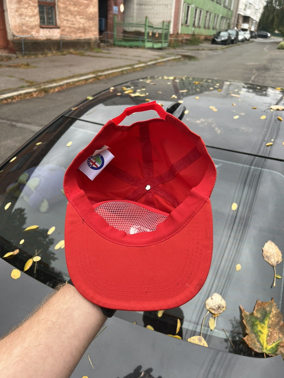 Vintage Vintage 80s Alfa Romeo Hat Baseball Cap Logo Car Size ONE SIZE - 7 Thumbnail
