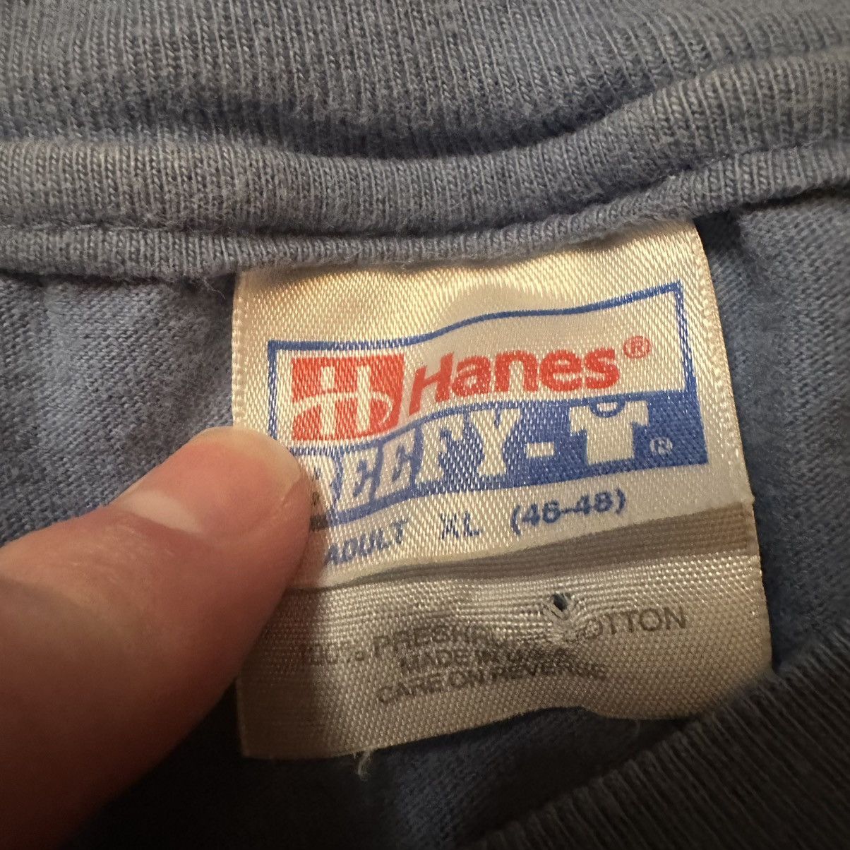 Hanes Vintage 90s Hanes Single Stitch Minnesota Lakes Shirt Size US XL / EU 56 / 4 - 4 Thumbnail