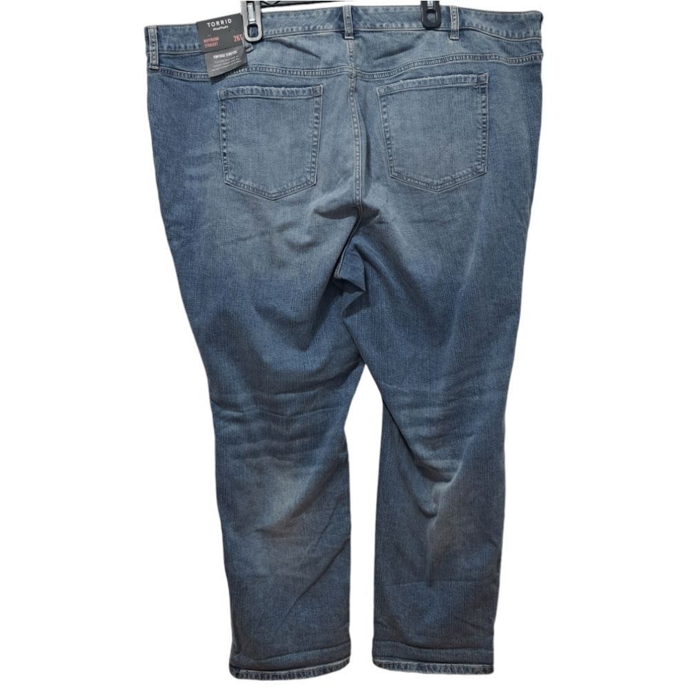 Other Torrid Boyfriend Straight Vintage Stretch Distressed Mid Rise Jean Size 26 Tall Size 24" / US 00 / IT 34 - 3 Thumbnail