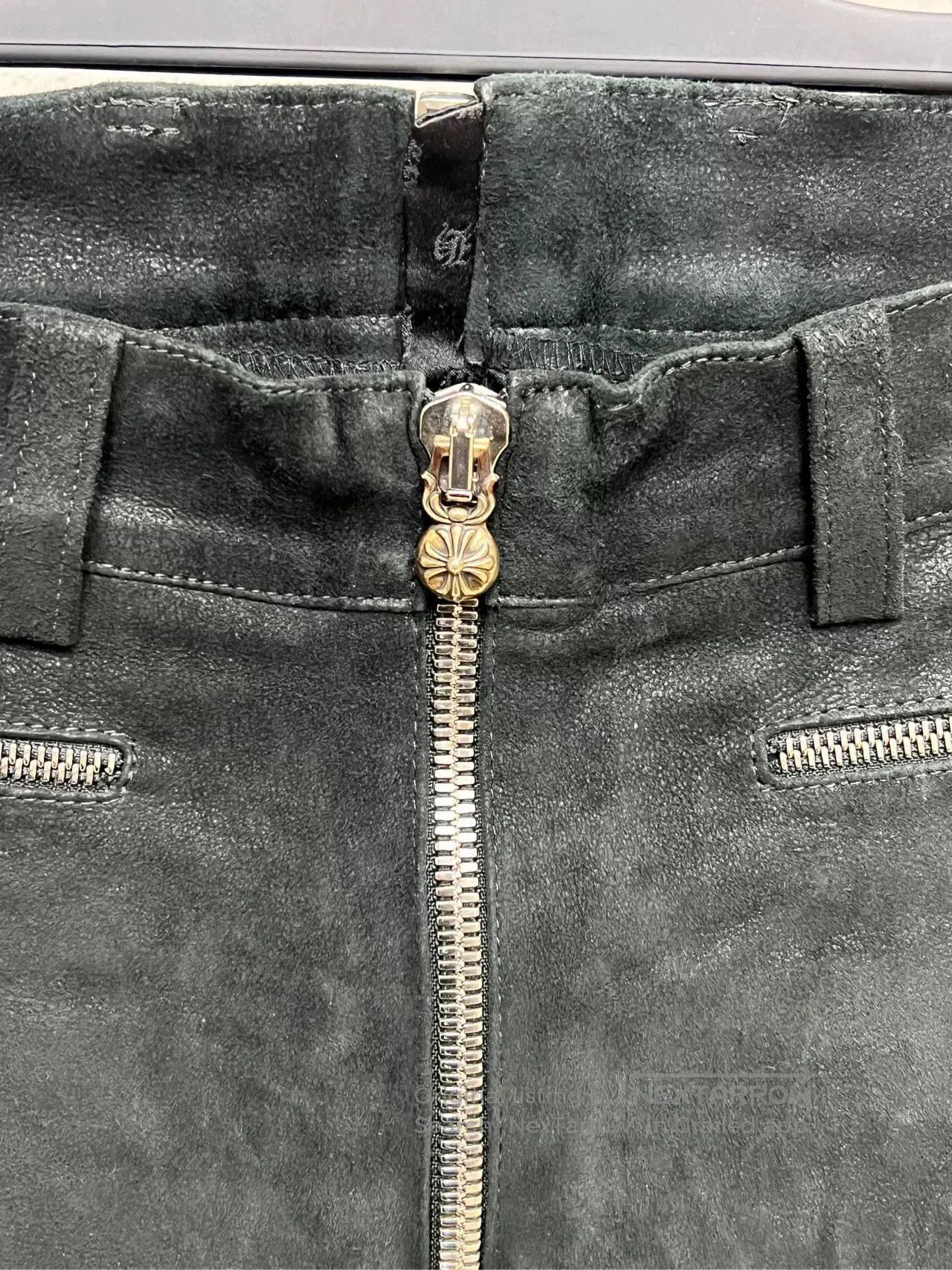 Chrome Hearts chrome hearts suede long pants. Size US 27 - 4 Thumbnail
