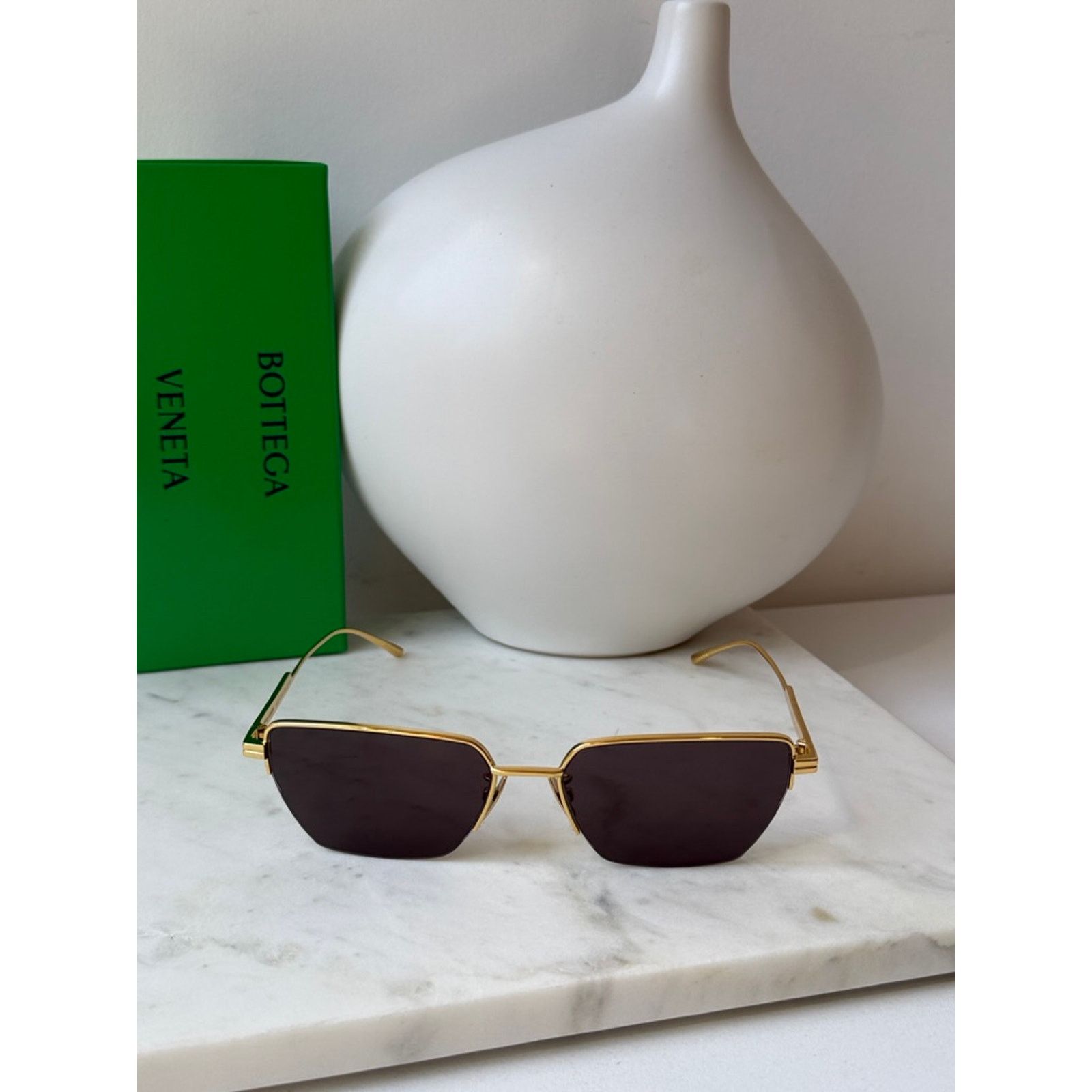 Bottega Veneta NEW Bottega Veneta BV1107S Gold Cat Eye Sunglasses Size ONE SIZE - 4 Thumbnail