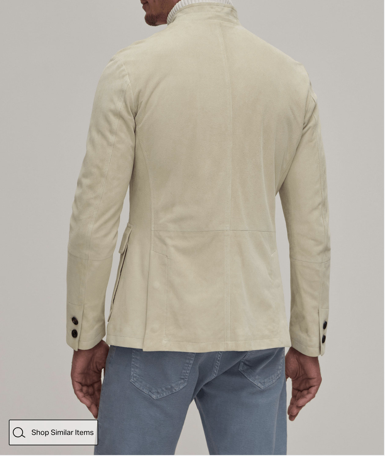 Eleventy Unreal Eleventy Lambskin Suede & White Goose Down Jacket Size US L / EU 52-54 / 3 - 2 Thumbnail