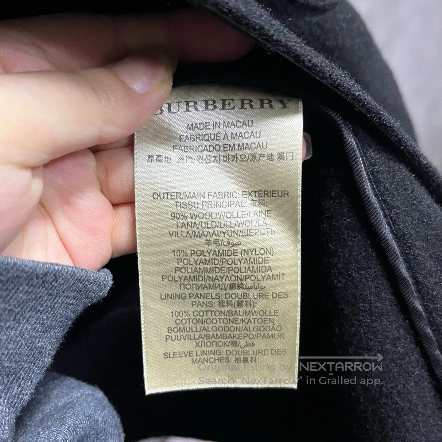 Burberry Burberry Black solid-color wool blend Jacket| Size US S / EU 44-46 / 1 - 2 Thumbnail