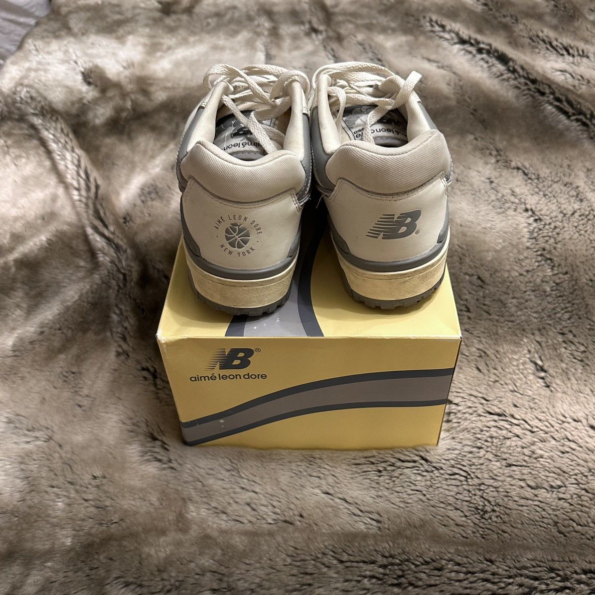 Aime Leon Dore × New Balance New Balance x Aime Leon Dore 550 Sneakers - White/Cream/Grey Size US 9.5 / EU 42-43 - 4 Thumbnail