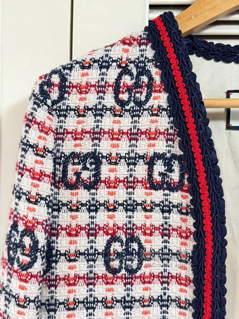 Gucci Gucci Double G full-print old flower cardigan jacket Size S / US 4 / IT 40 - 5 Thumbnail