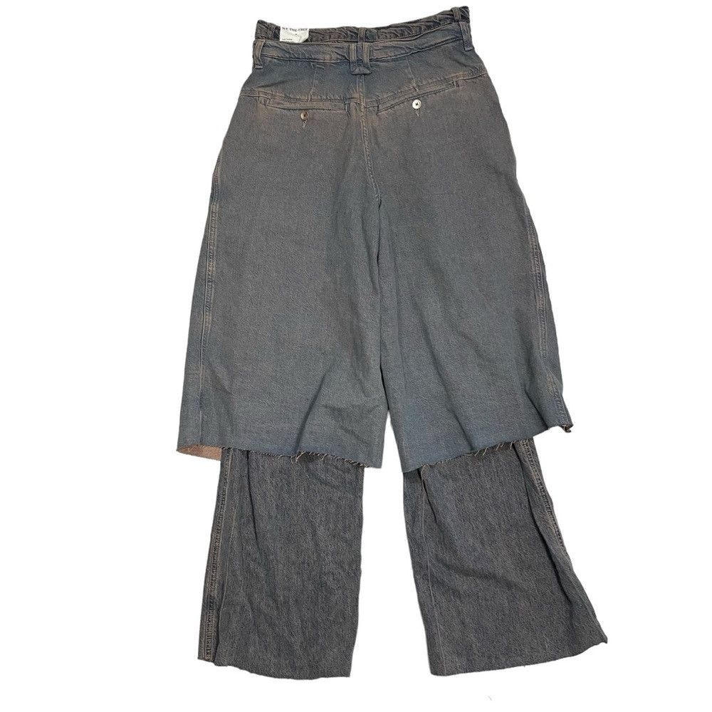 Free People NWT New $248 Free People Nocturne Double Hem Trouser Jeans Size 26" / US 2 / IT 38 - 4 Thumbnail
