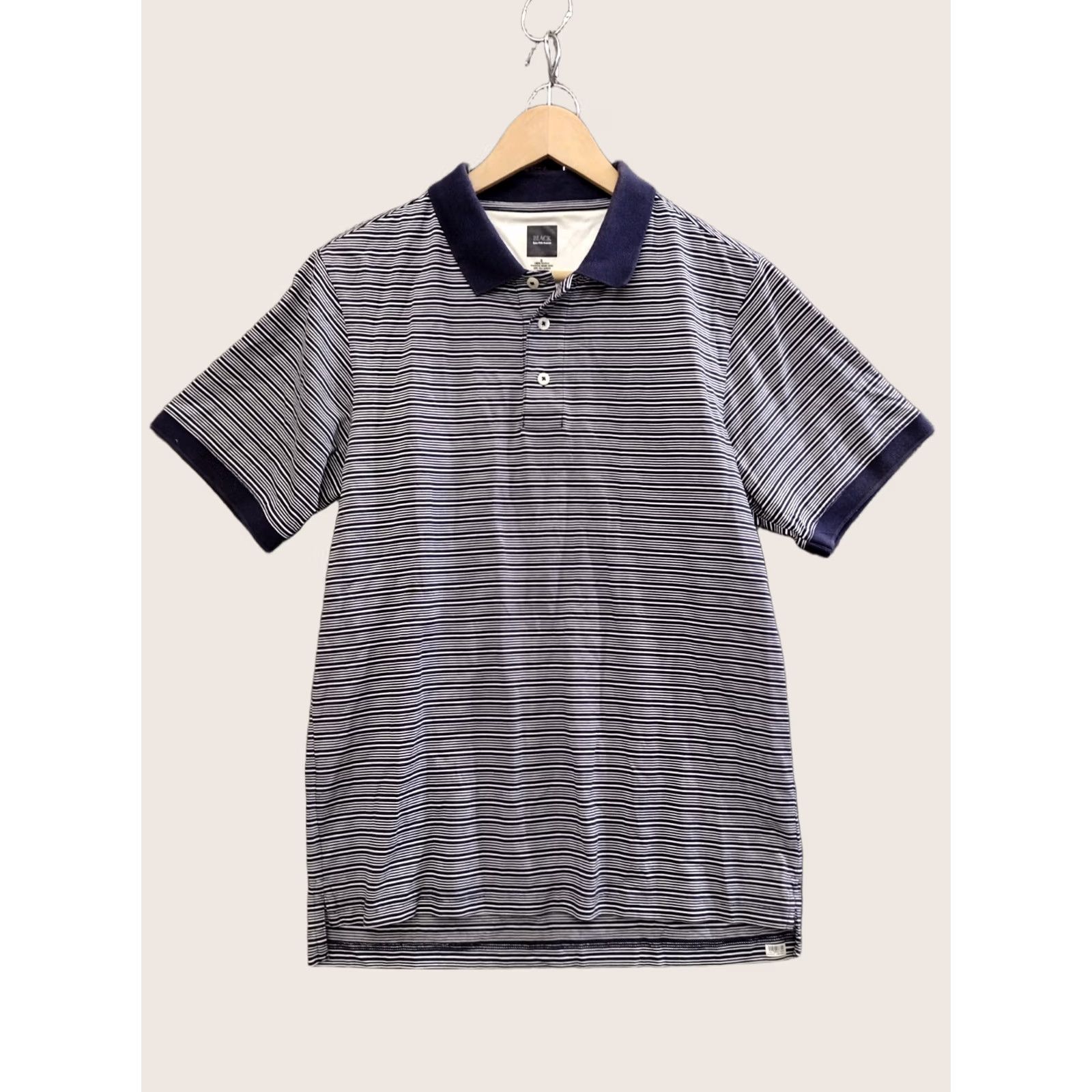 Saks Fifth Avenue Saks Fifth Avenue Polo Shirt Men Cotton Blue/Gray/White Striped Black Label Shirt Regular Size S Color Blue/Gray/White Pattern Striped 90s Theme Mens Size US S / EU 44-46 / 1 - 1 Thumbnail