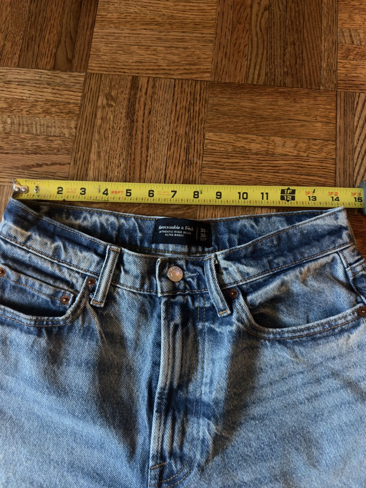 Abercrombie & Fitch Abercrombie & Fitch Ultra Baggy Jeans Medium Wash 30Wx30L Size US 30 / EU 46 - 5 Thumbnail