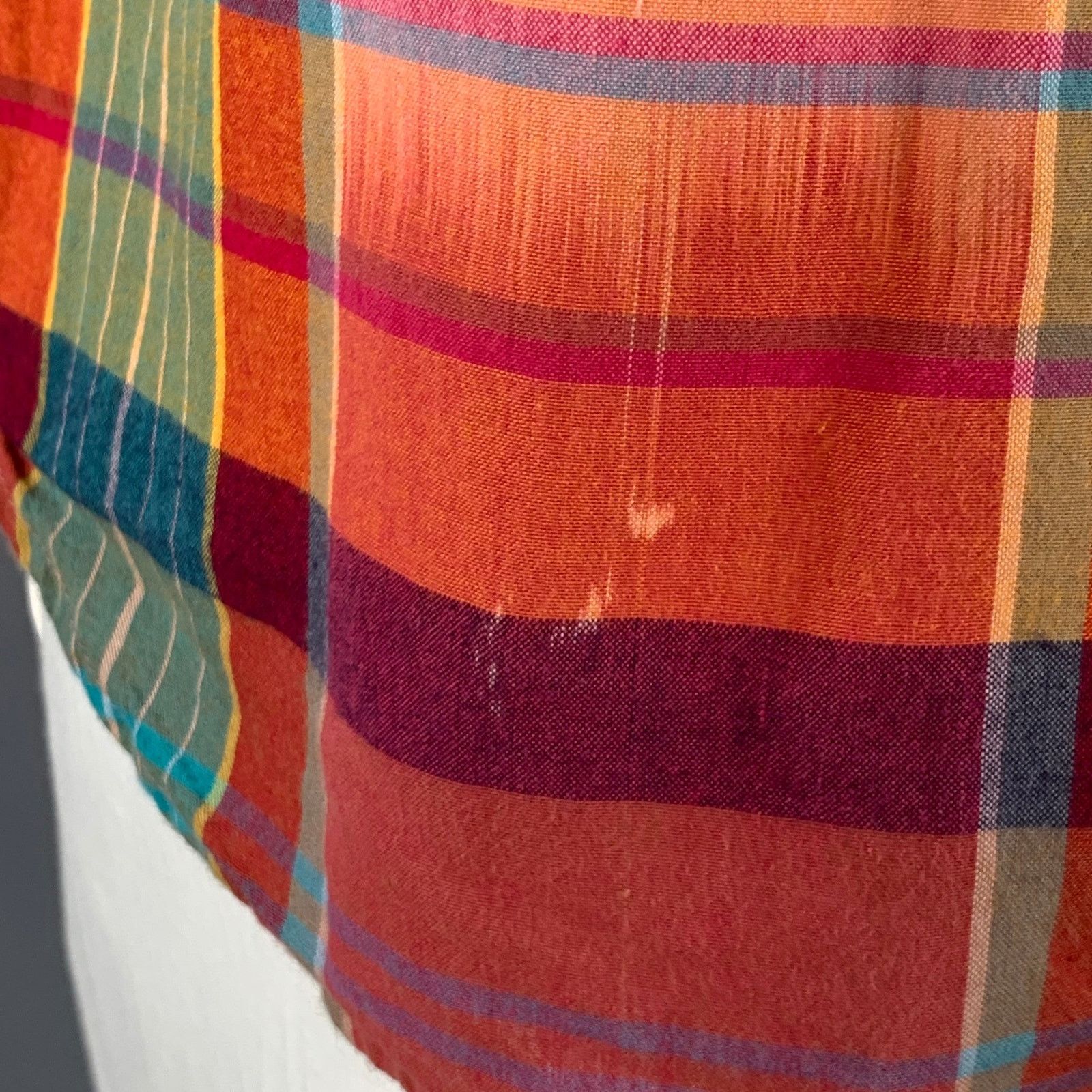 J.Crew Size L Multi Color Cotton Madras Classic Short Sleeve Shirt Size US L / EU 52-54 / 3 - 4 Thumbnail