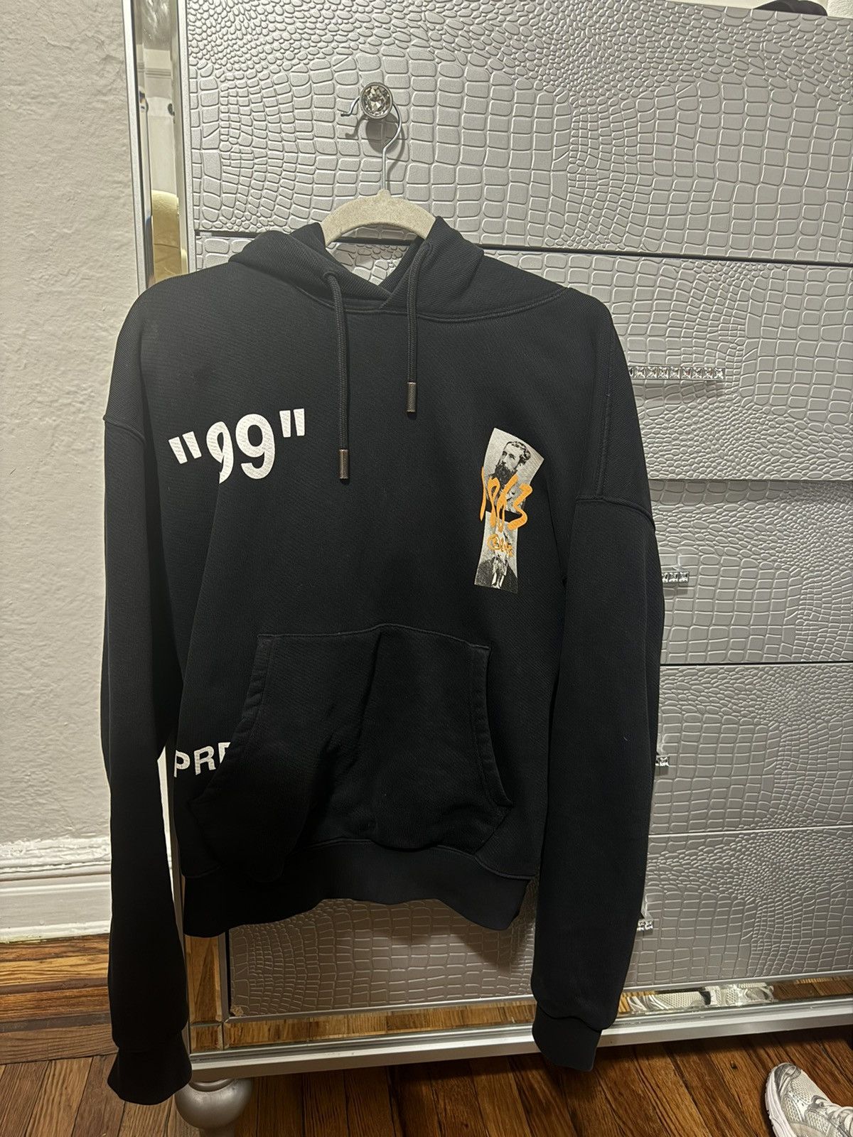 image of Off White Off-White Virgil Abloh Black Summer Hoodie, Men's (Size Small)