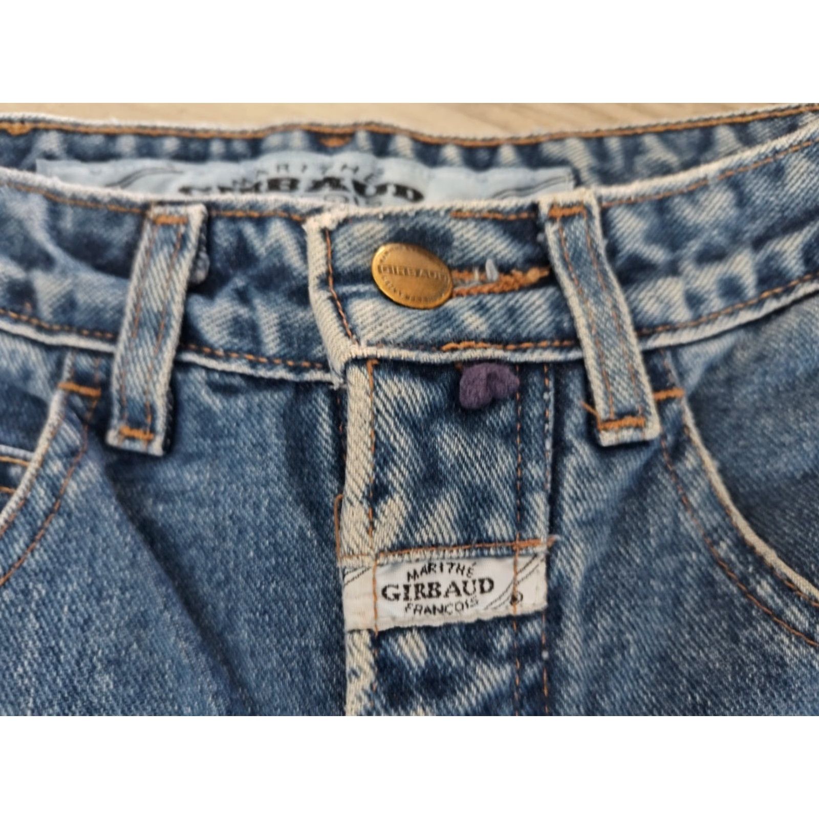 Vintage VINTAGE Marithe Francois Girbaud Jeans Women's 90s High Waist Mom Fit Cotton Blue Sz 5/6 US Size 27" / US 4 / IT 40 - 5 Thumbnail