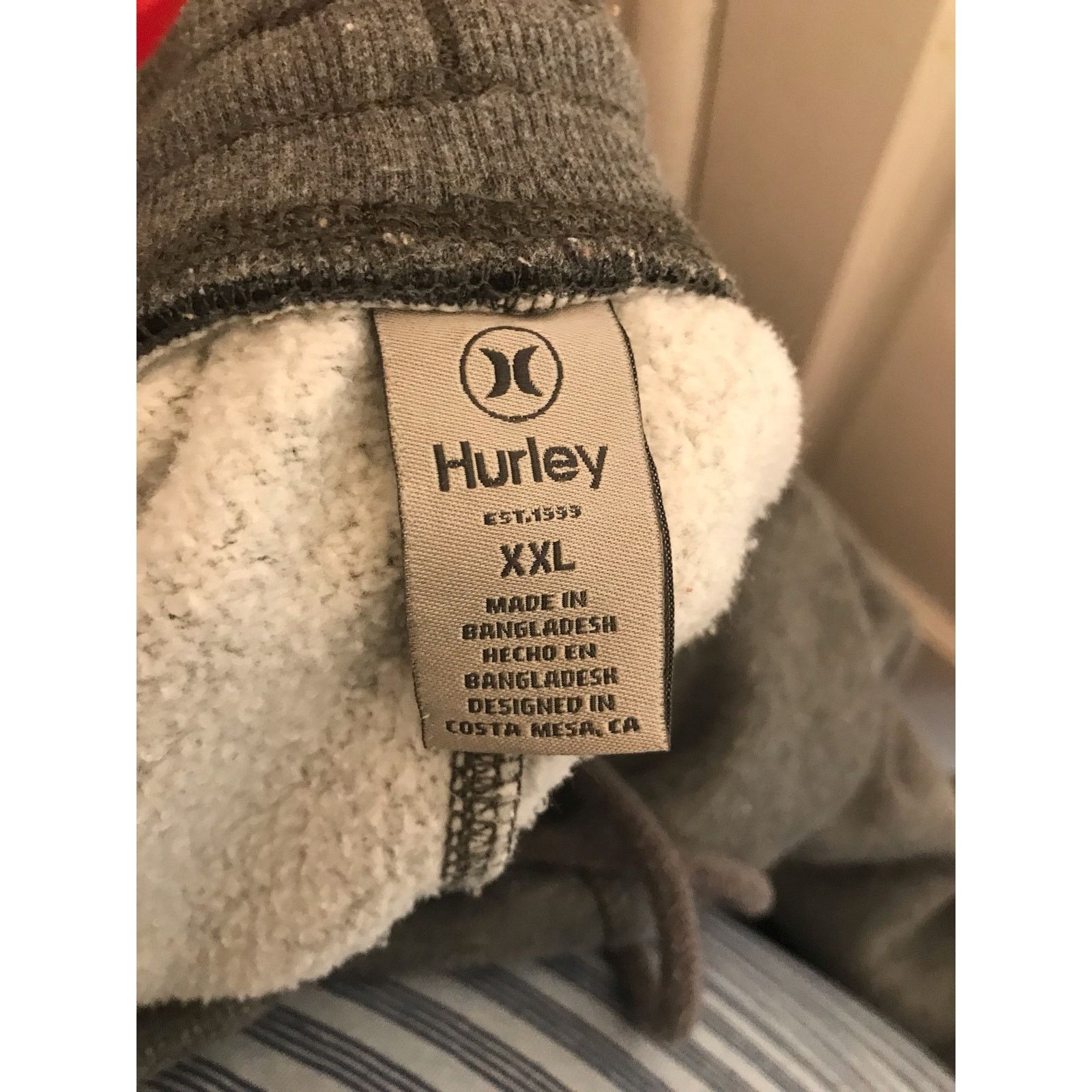 Hurley HURLEY SURF CO. Sweatpants Men's 2XL Grey Size US 38 / EU 54 - 3 Thumbnail